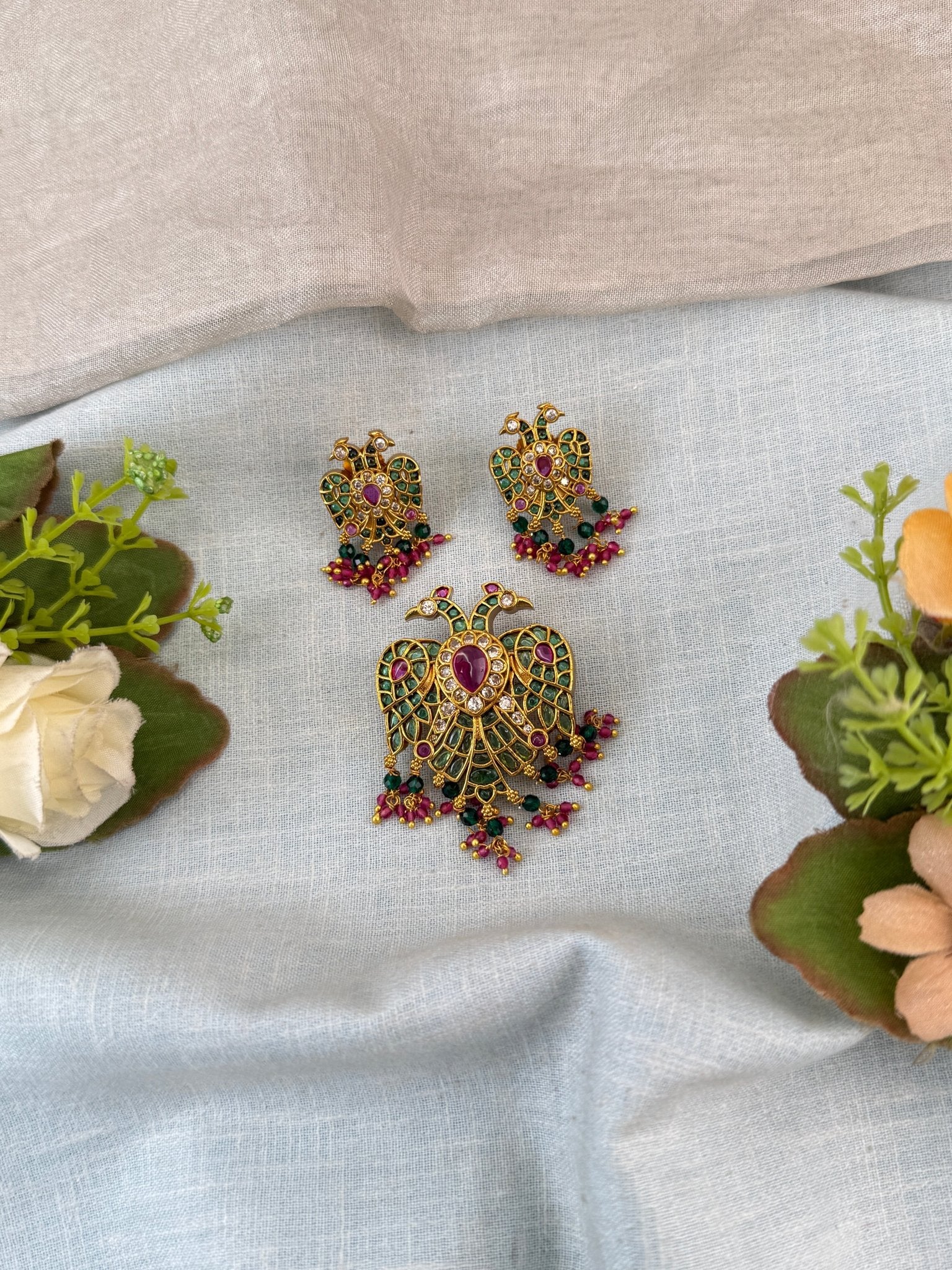 Royal Antique Gandaberunda Pendant 5cm 379 - Mahilas