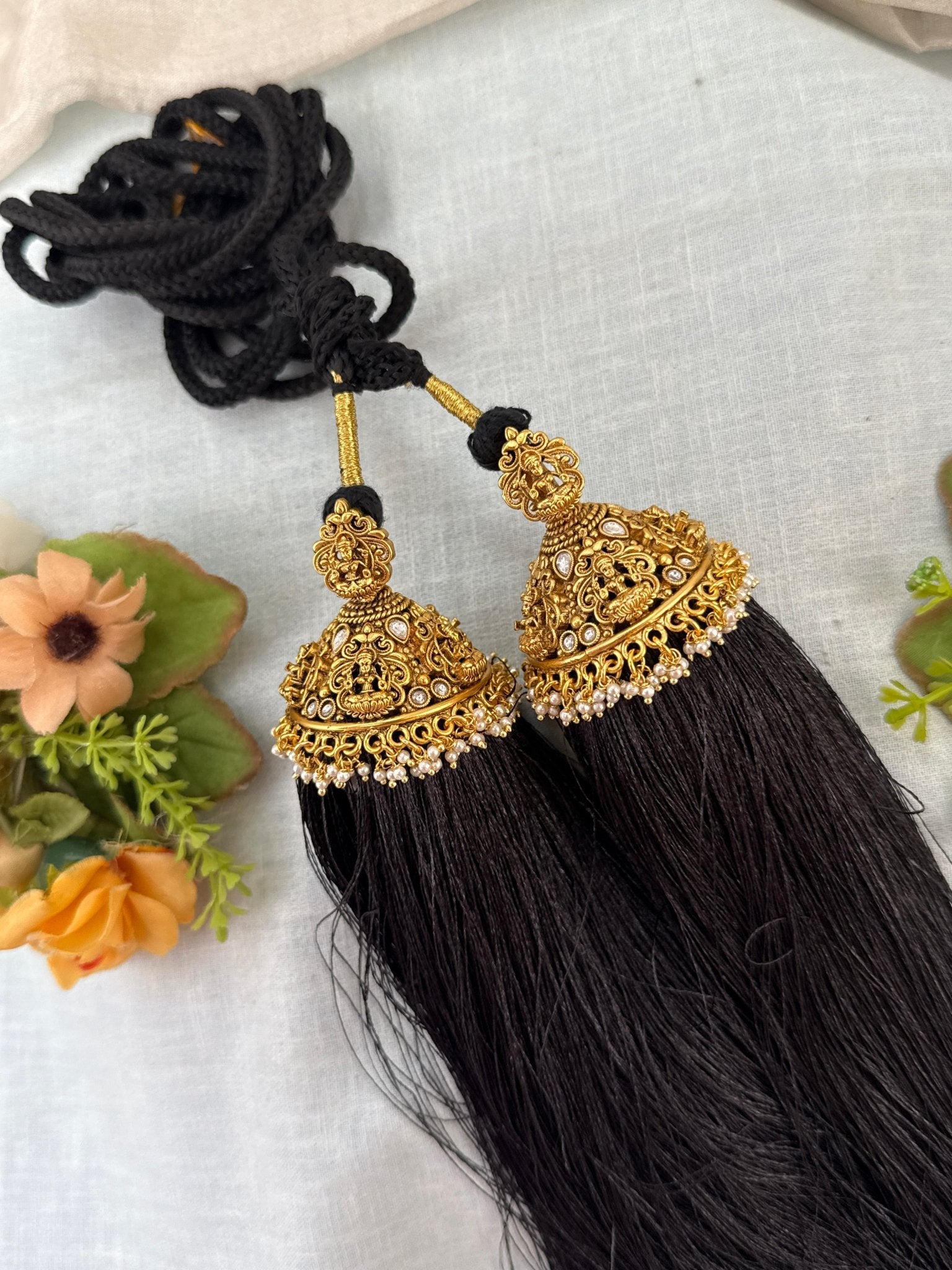 Royal Antique Jadau Bridal Jadai Kuchu Kunjalam 129 - Mahilas