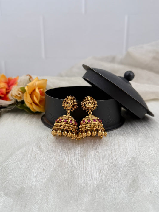 Royal Antique Jhumka Earrings 0555 - Mahilas
