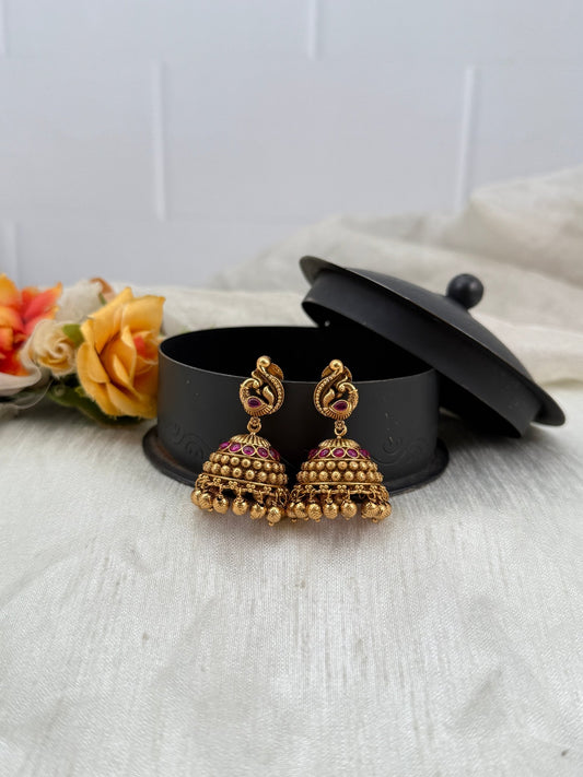 Royal Antique Jhumka Earrings 0560 - Mahilas