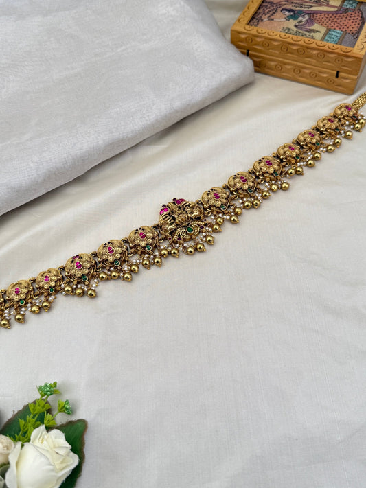 Royal Antique Lakshmi Chain Vaddanam Kamarbandh 7069 - Mahilas