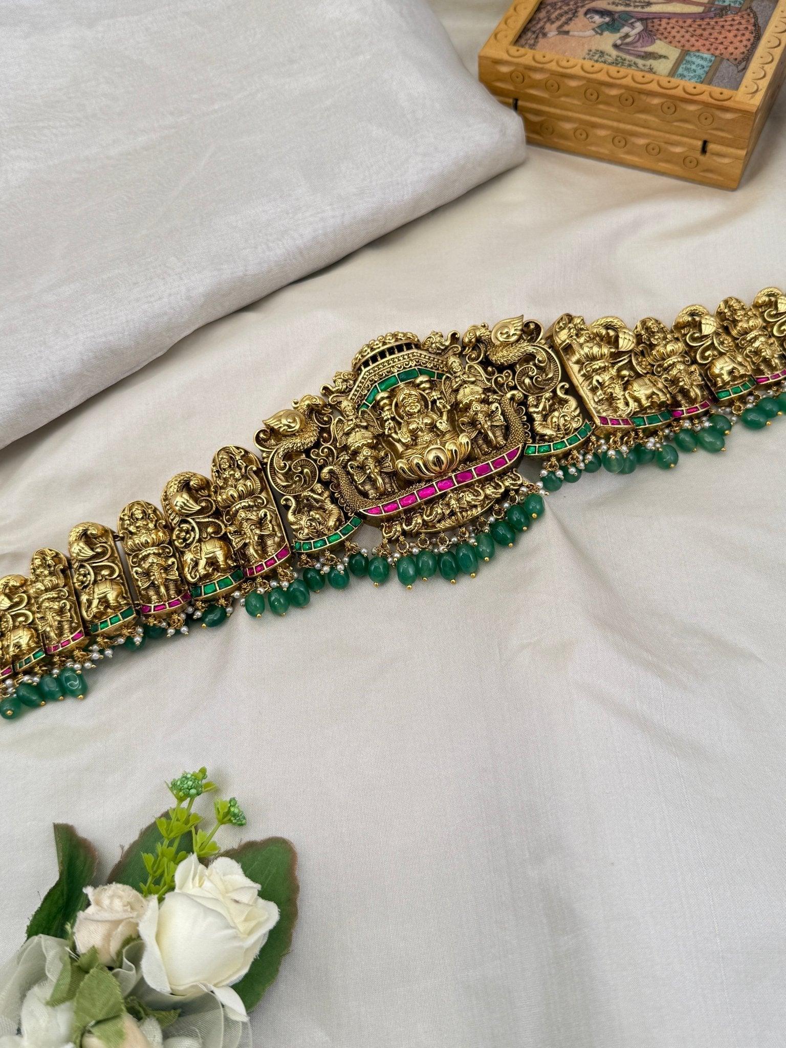 Royal Antique Lakshmi Chain Vaddanam Kamarbandh 7071 - Mahilas