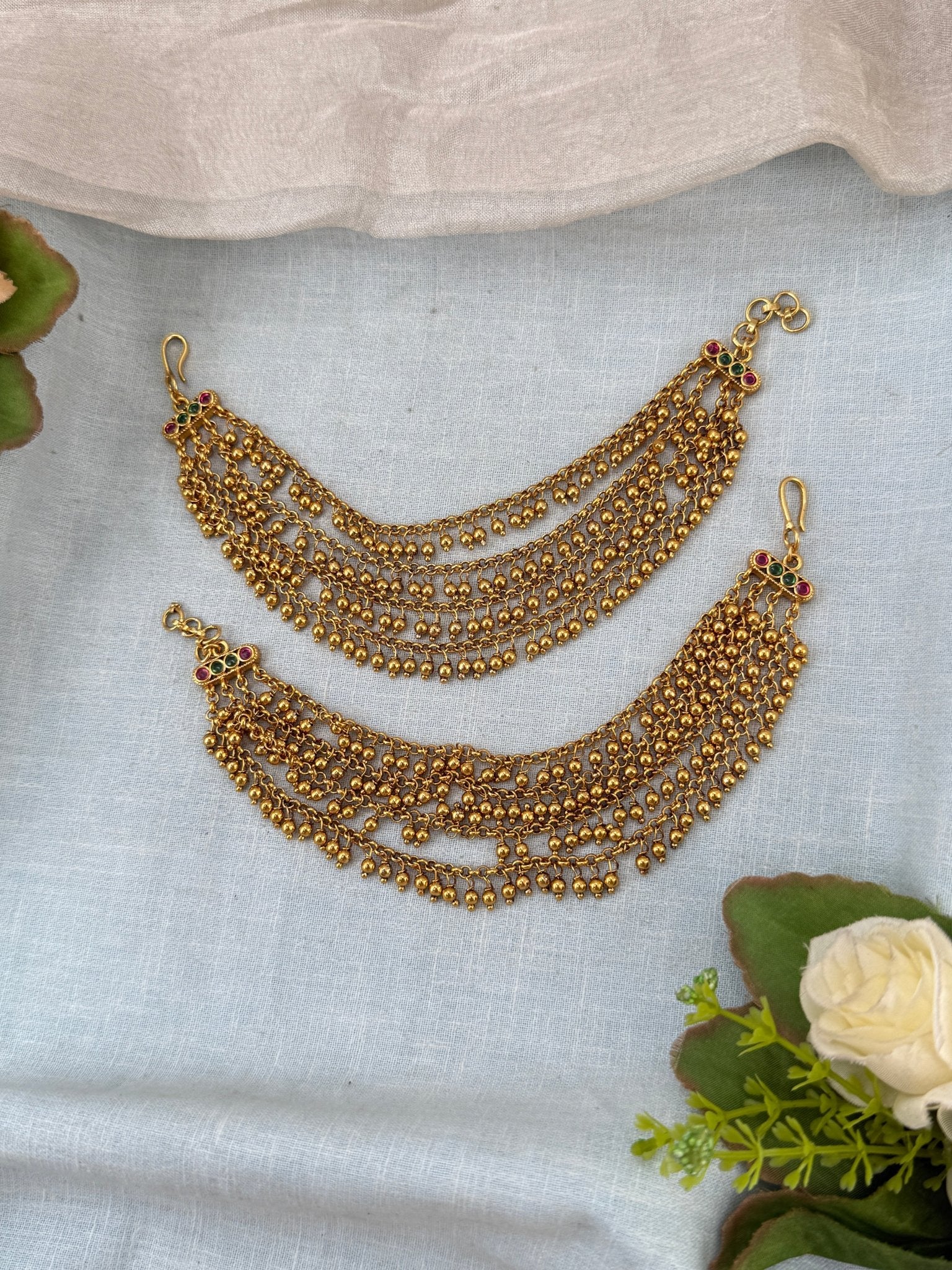 Royal Antique Layer Maatal Earchain 443 - Mahilas