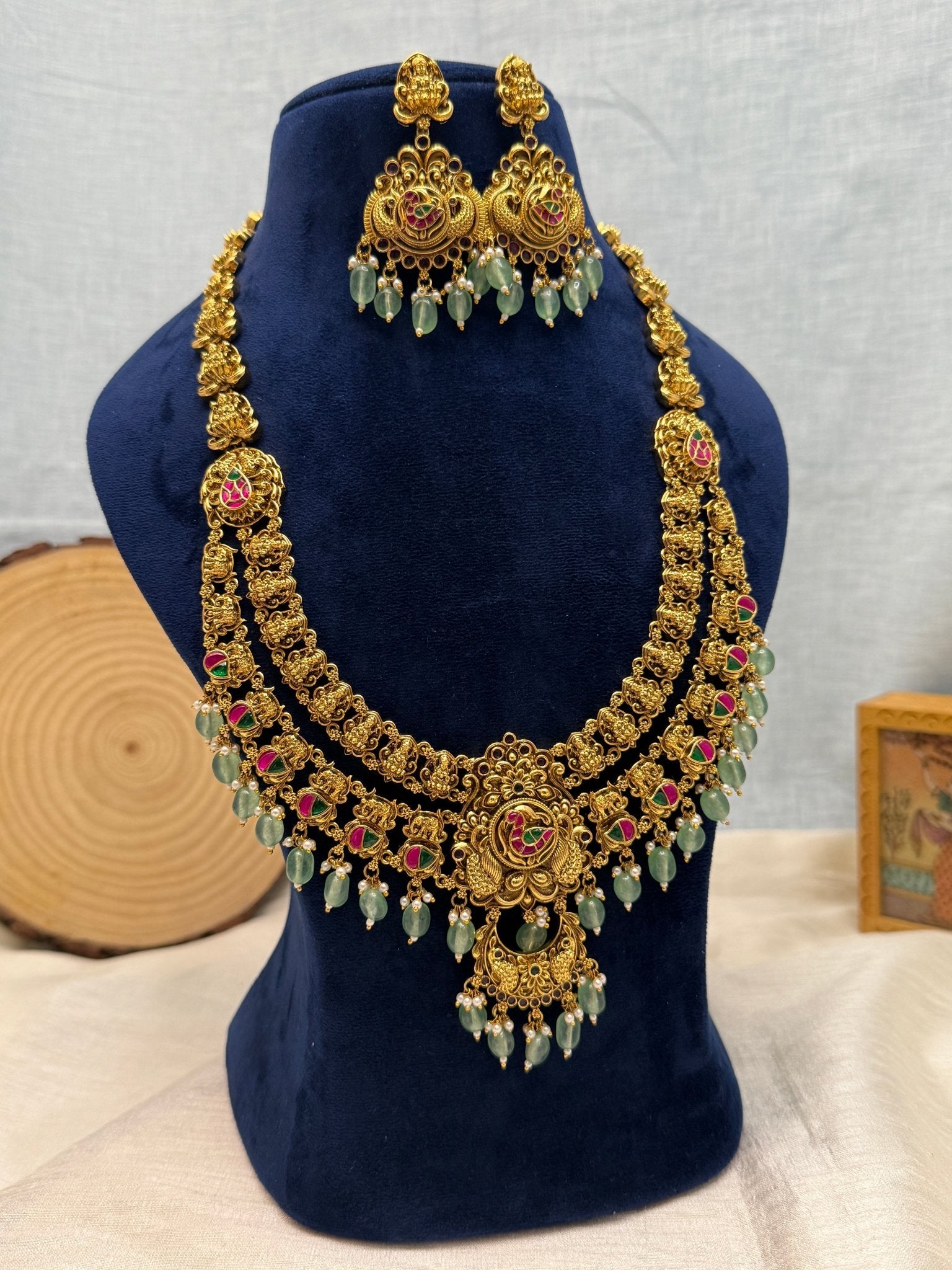 Royal Antique Long Necklace Set 629 - Mahilas