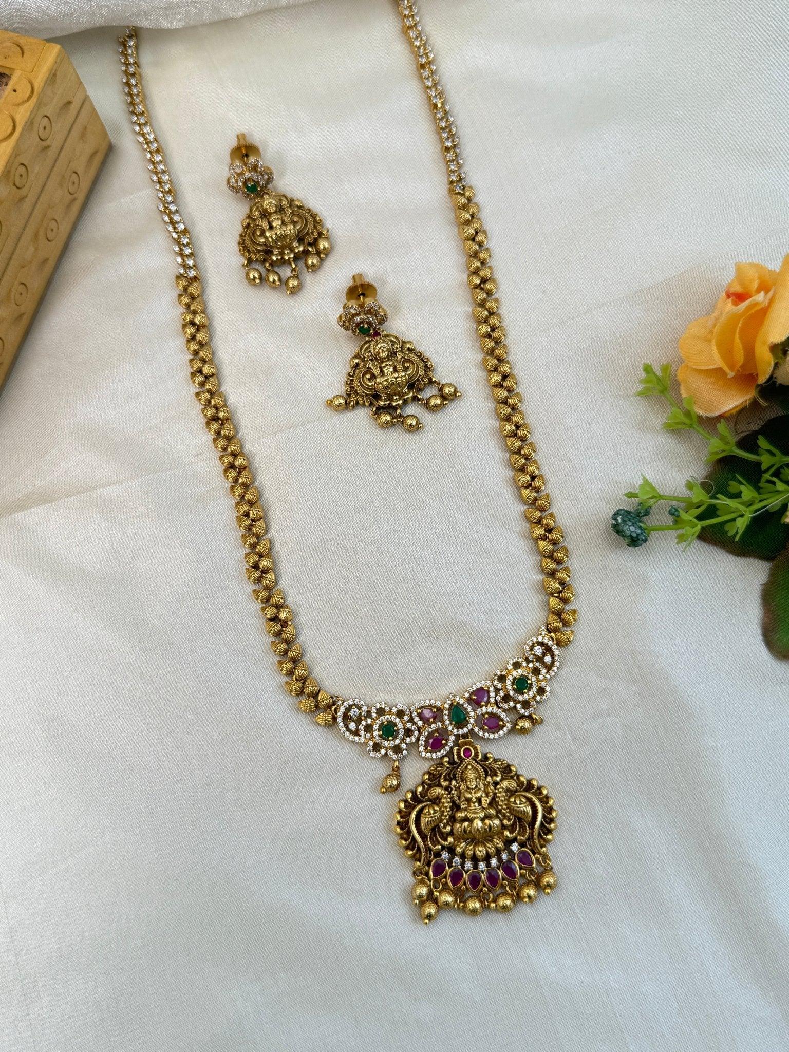 Royal Antique Long Necklace Set 850 - Mahilas