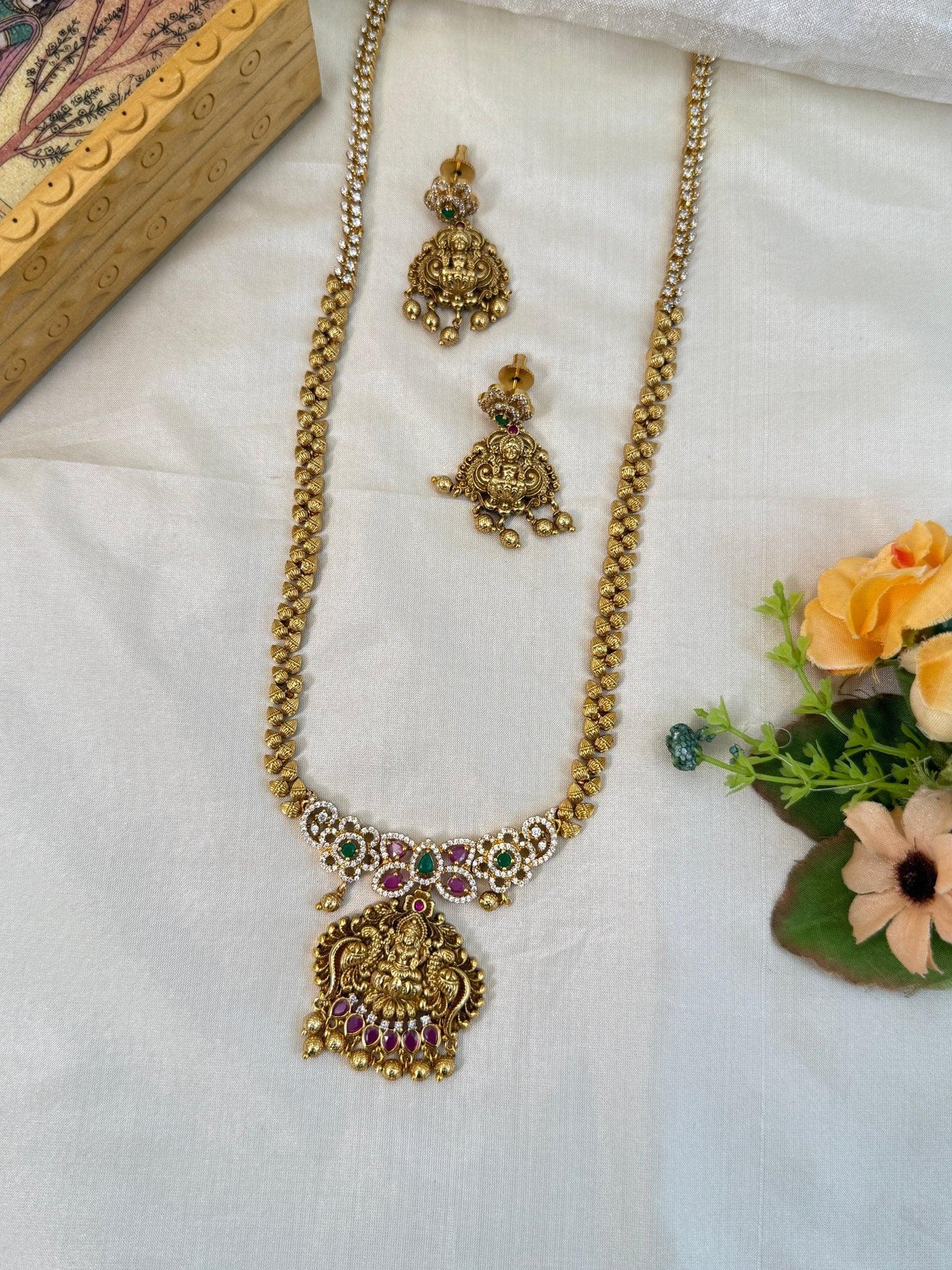 Royal Antique Long Necklace Set 850 - Mahilas