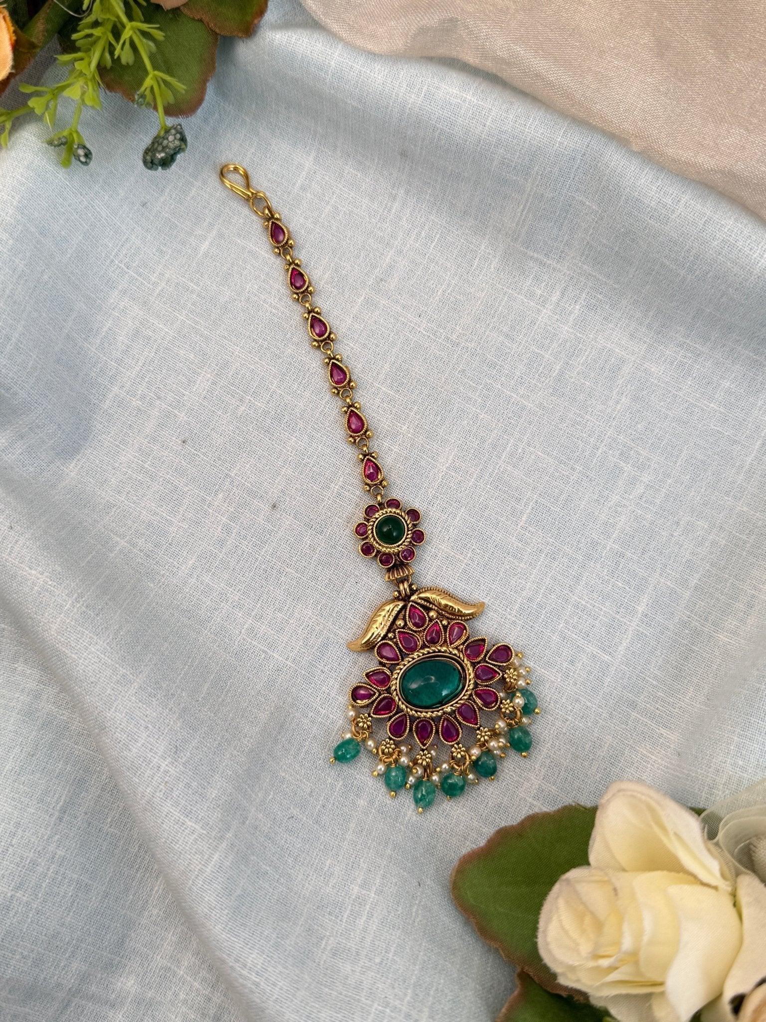 Royal Antique Maang Tikka 249 - Mahilas