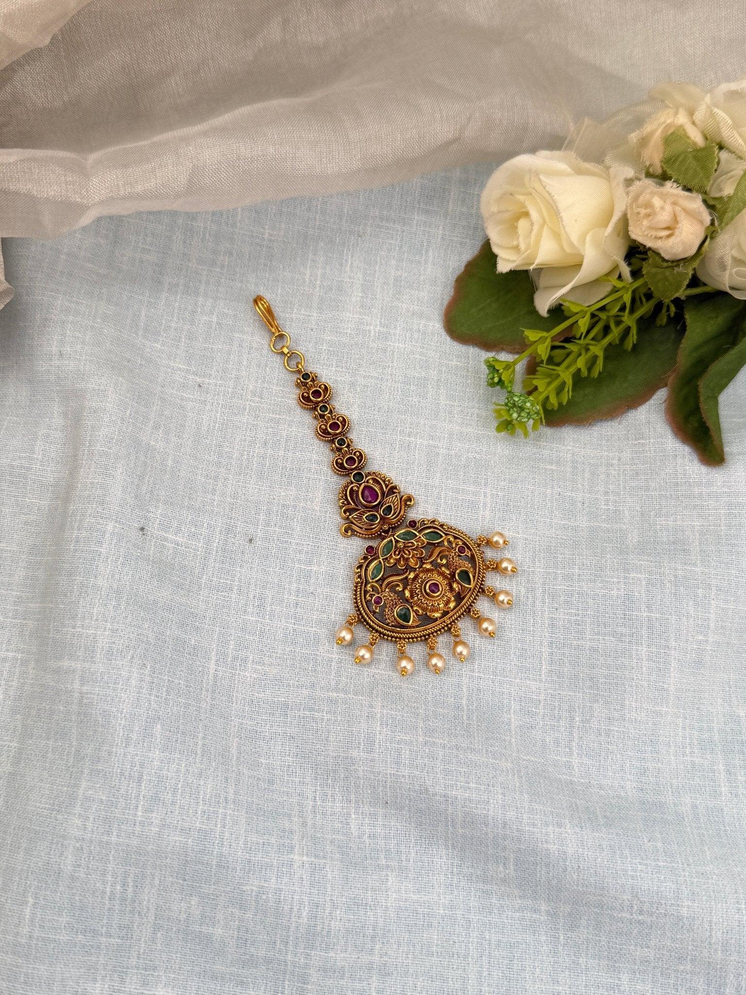 Royal Antique Maang Tikka 4374 - Mahilas