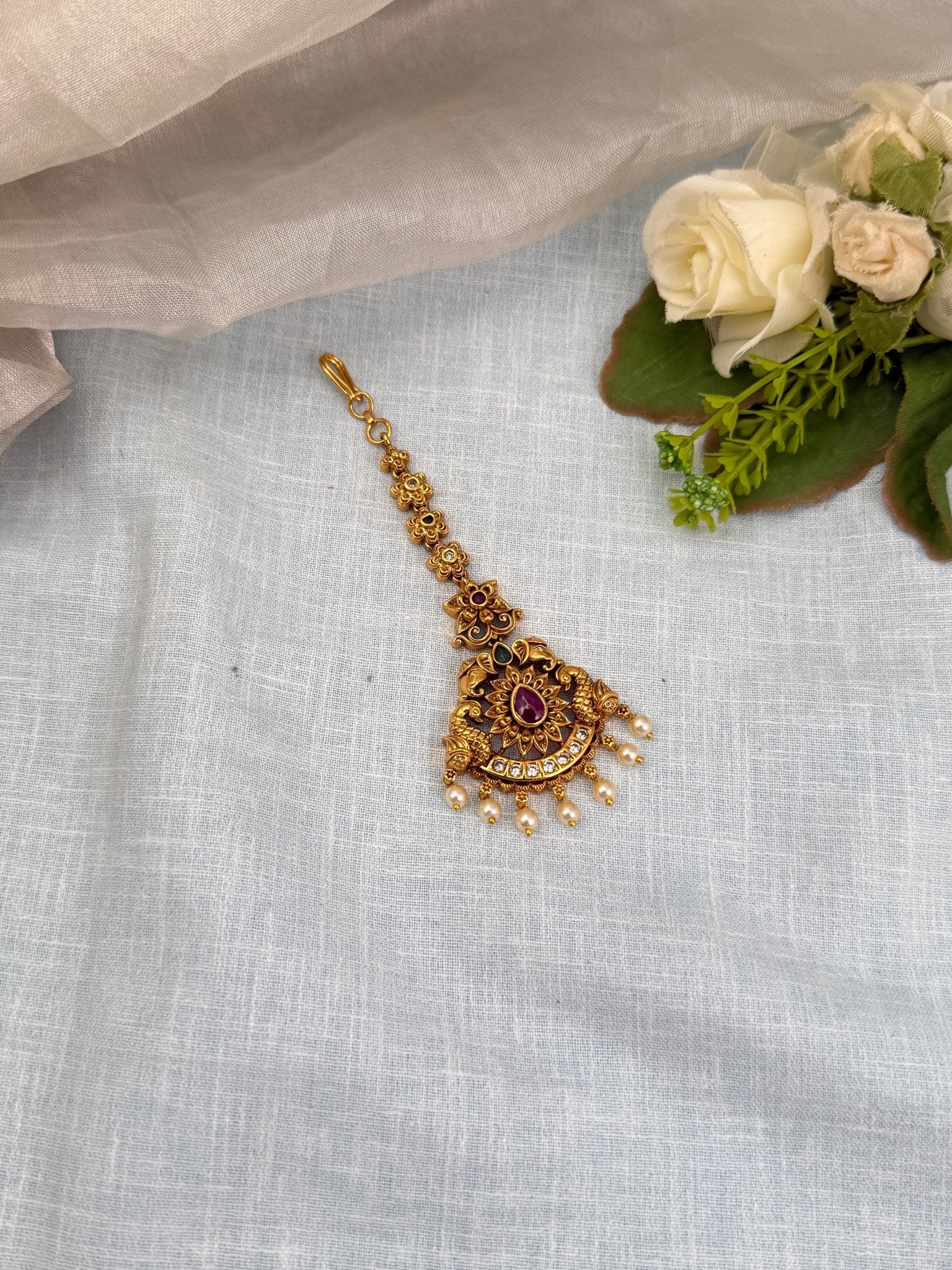 Royal Antique Maang Tikka 4379 - Mahilas