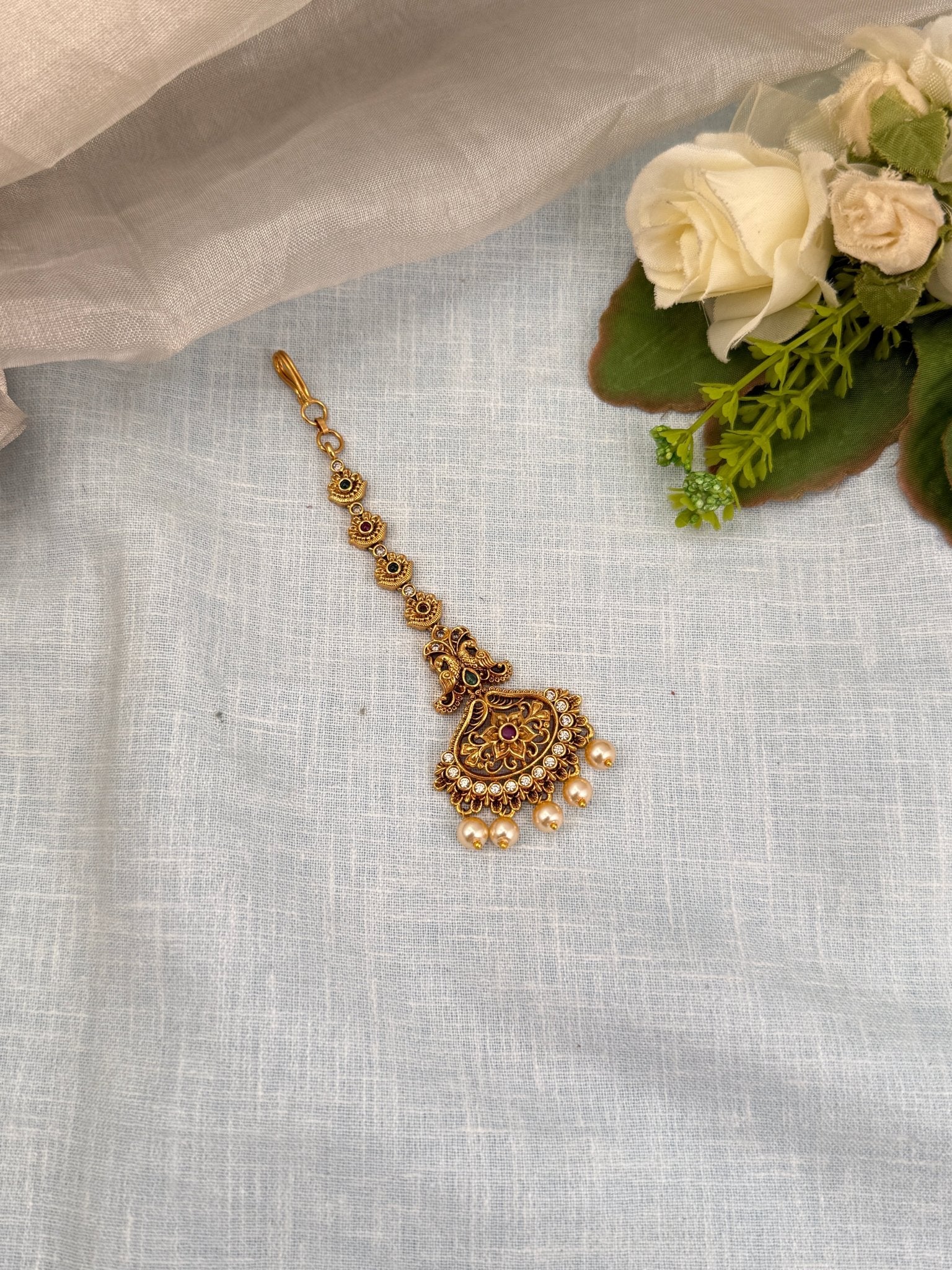 Royal Antique Maang Tikka 4380 - Mahilas