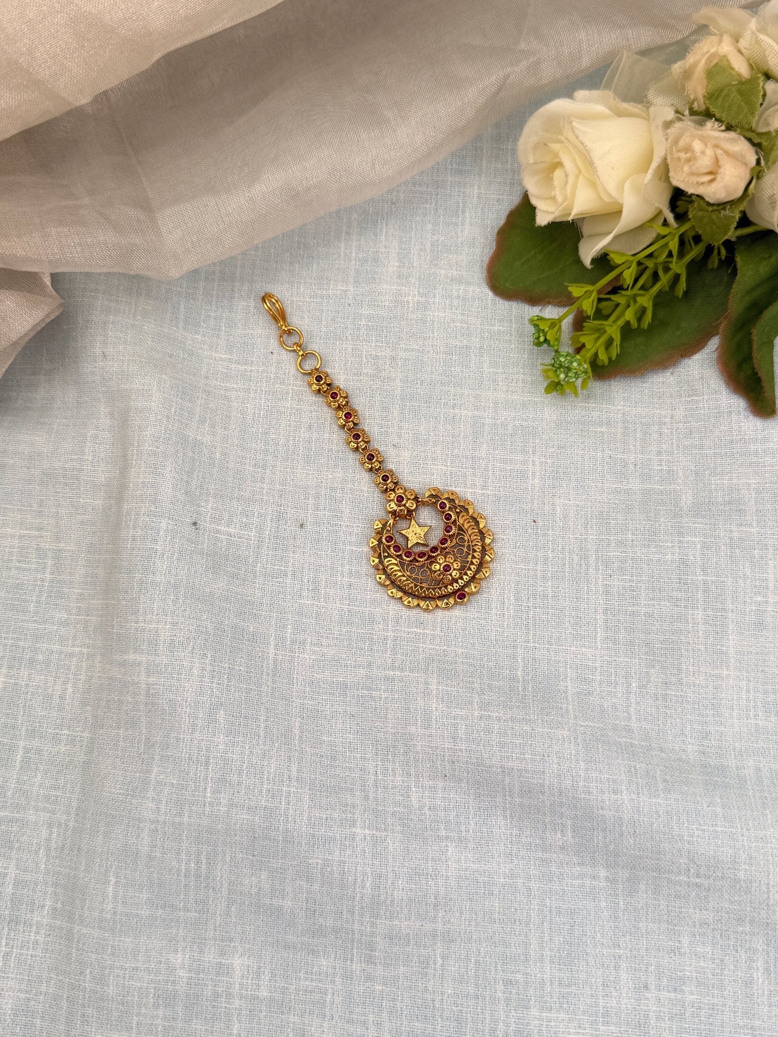 Royal Antique Maang Tikka 4382 - Mahilas