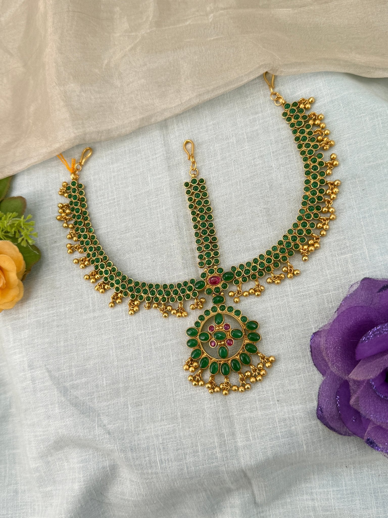 Royal Antique Maang Tikka Mathapatti 494 - Mahilas