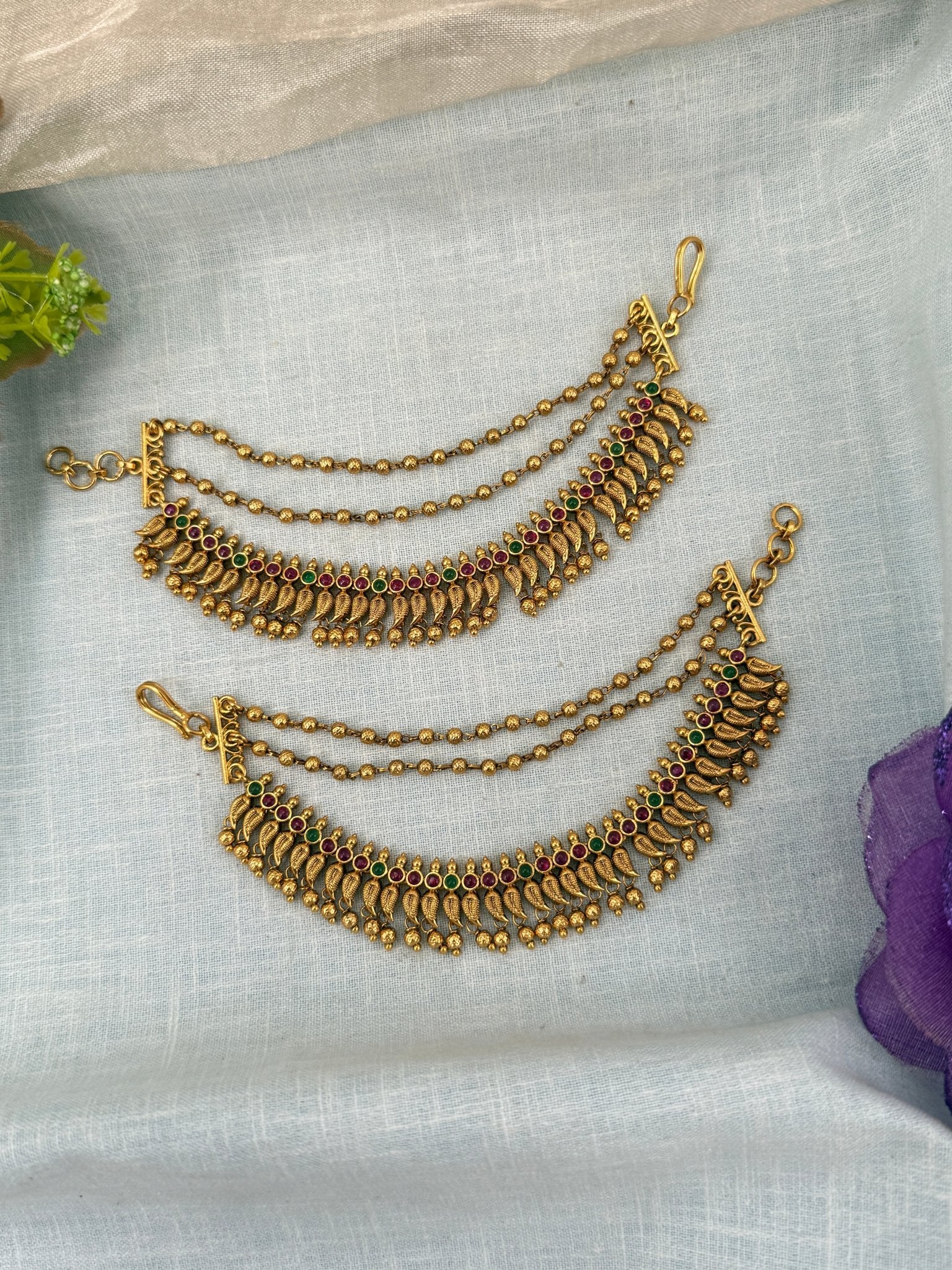 Royal Antique Maatal Earchain 394 - Mahilas