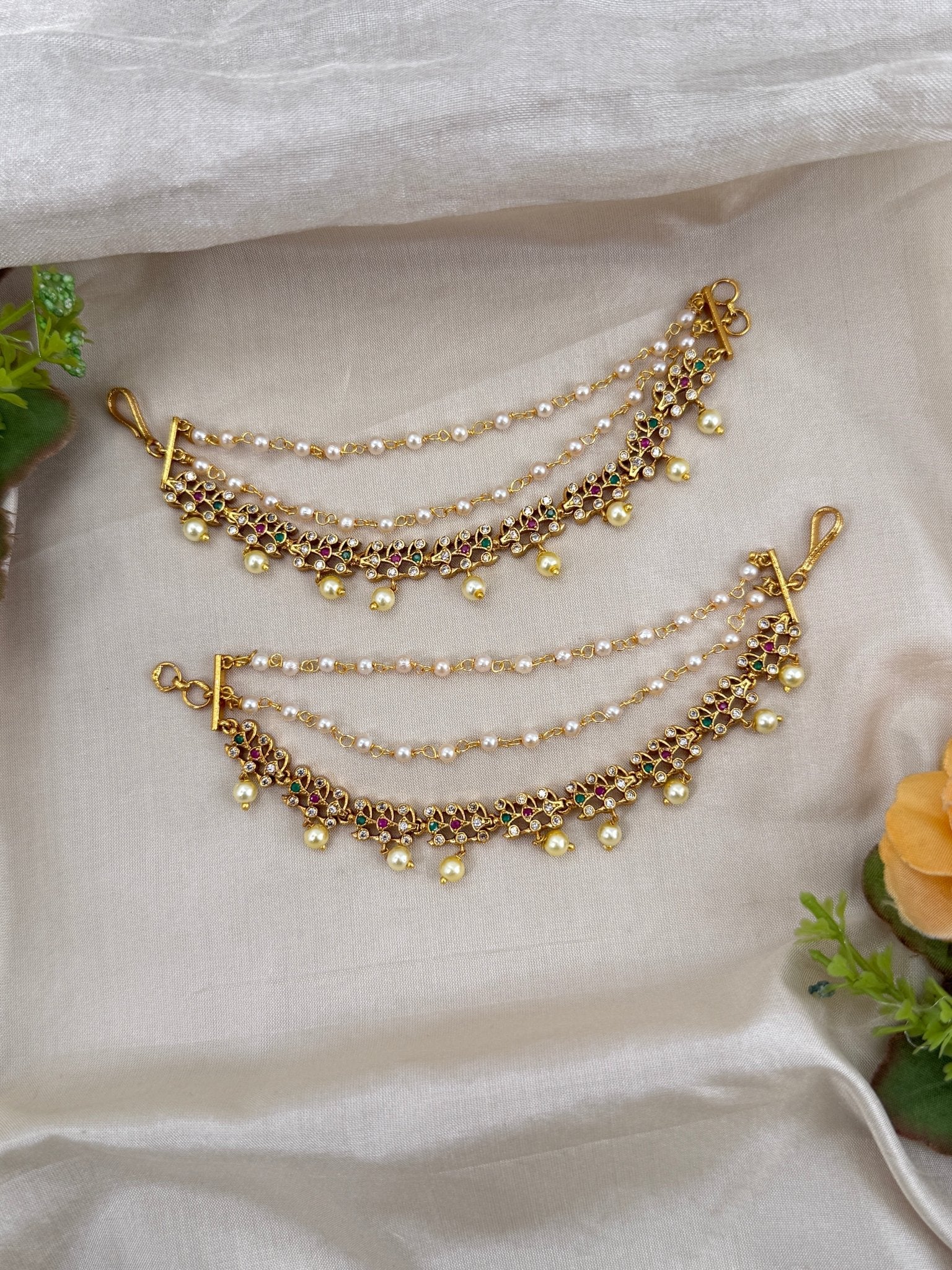 Royal Antique Maatal Earchain 405 - Mahilas