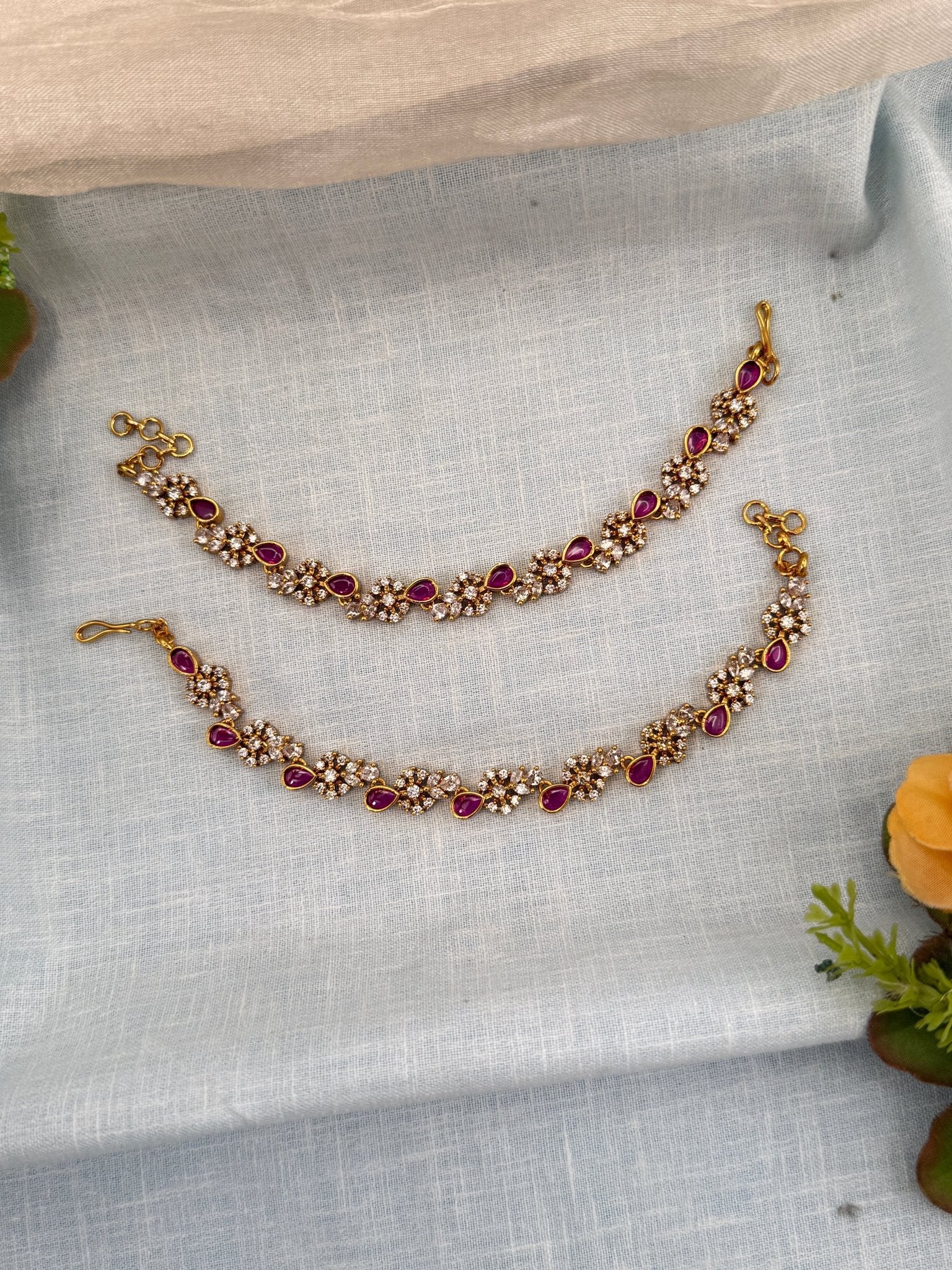 Royal Antique Maatal Earchain 408 - Mahilas
