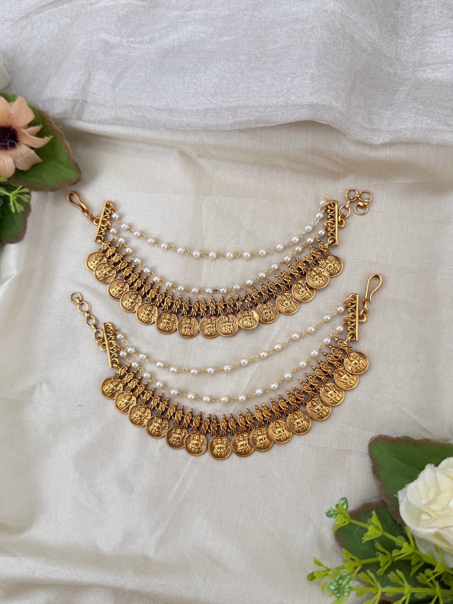 Royal Antique Maatal Earchain 455 - Mahilas