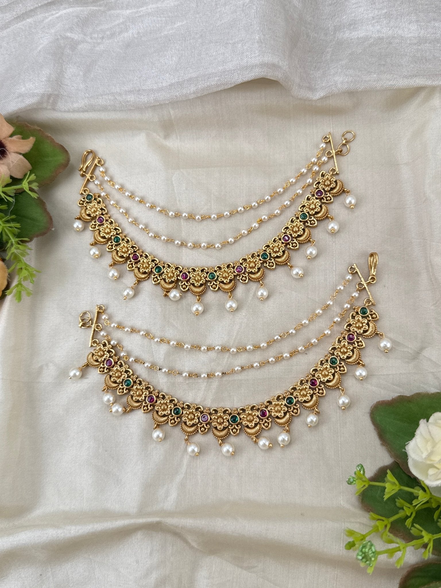 Royal Antique Maatal Earchain 457 - Mahilas