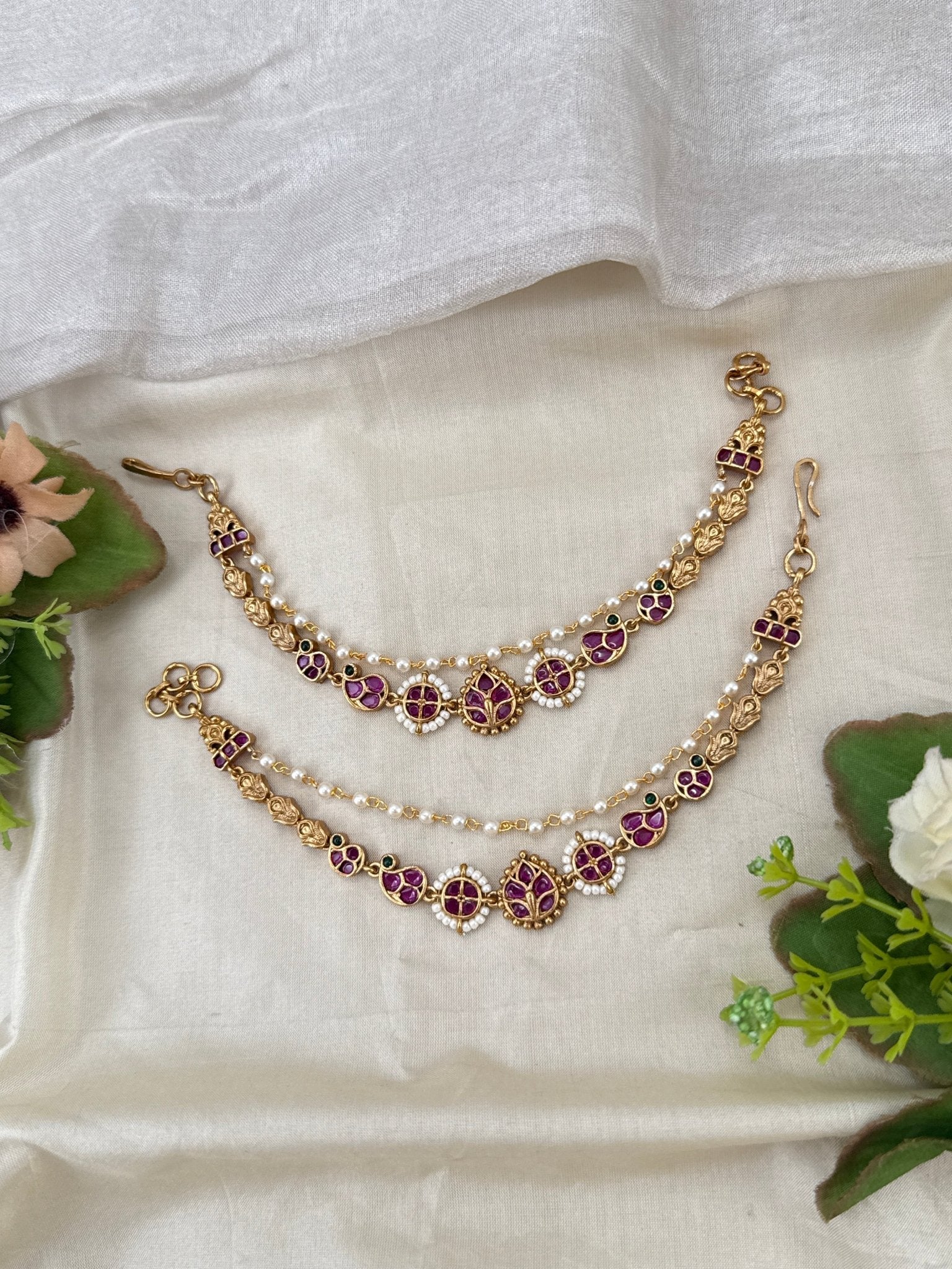 Royal Antique Maatal Earchain 459 - Mahilas