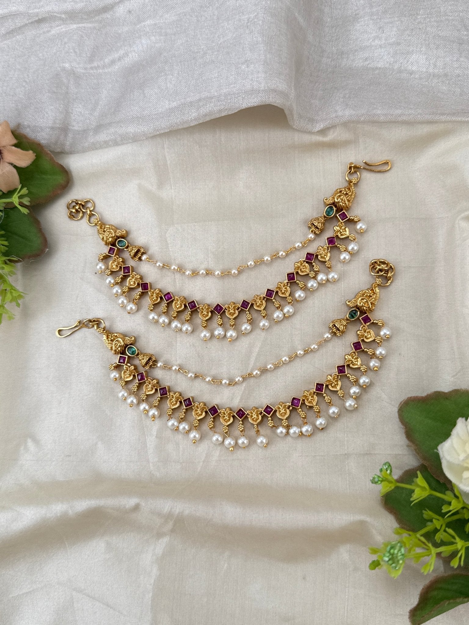 Royal Antique Maatal Earchain 461 - Mahilas