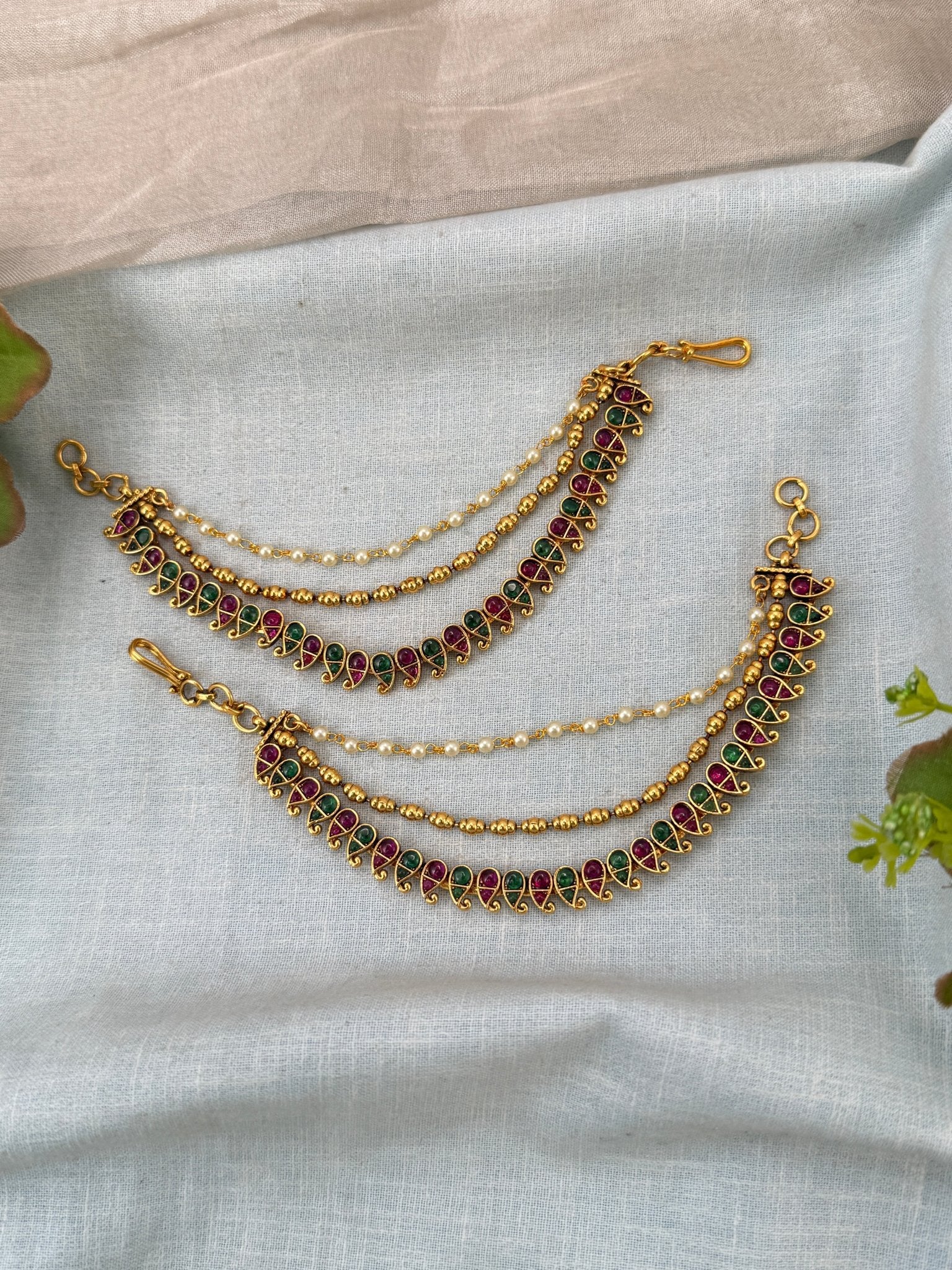 Royal Antique Maatal Earchain 492 - Mahilas