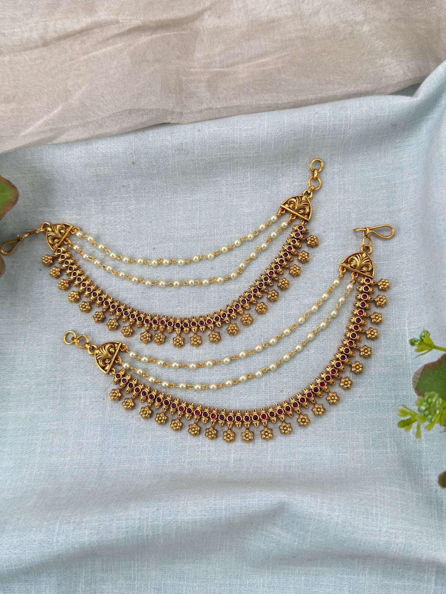 Royal Antique Maatal Earchain 493 - Mahilas