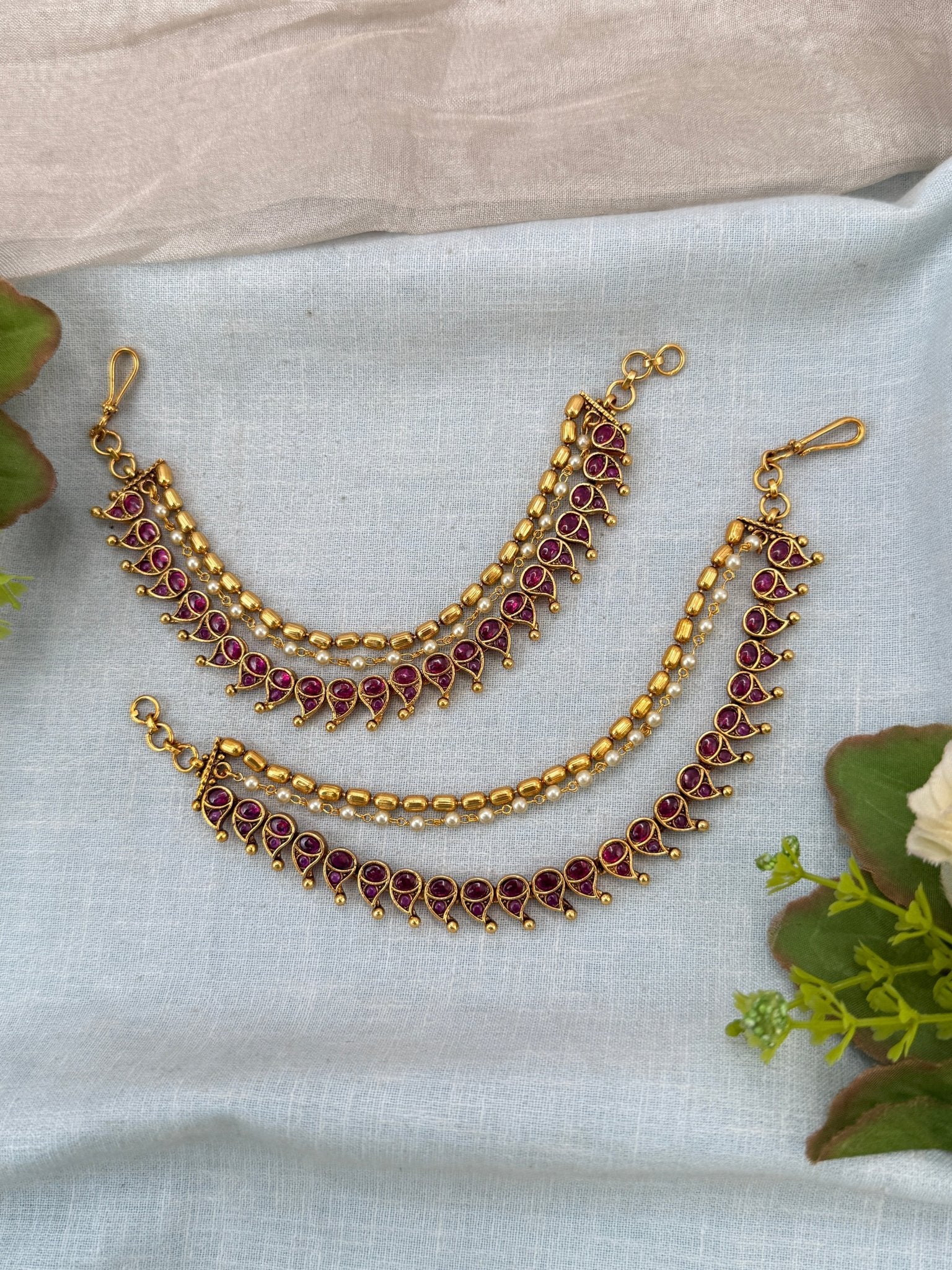 Royal Antique Maatal Earchain 494 - Mahilas