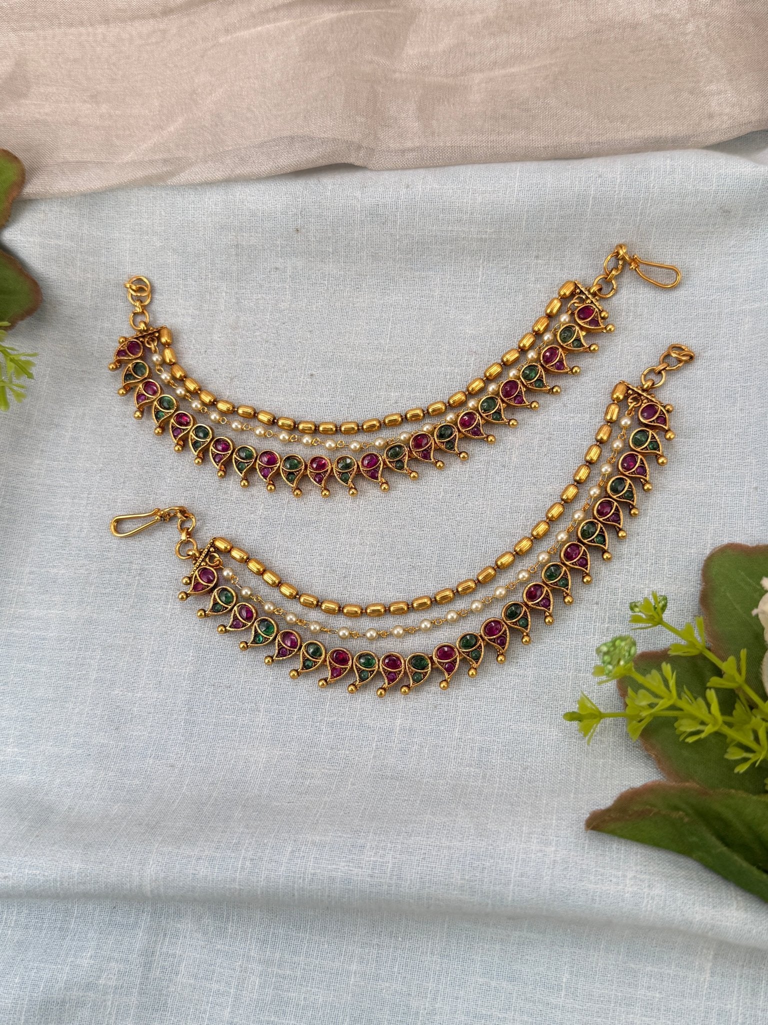 Royal Antique Maatal Earchain 500 - Mahilas