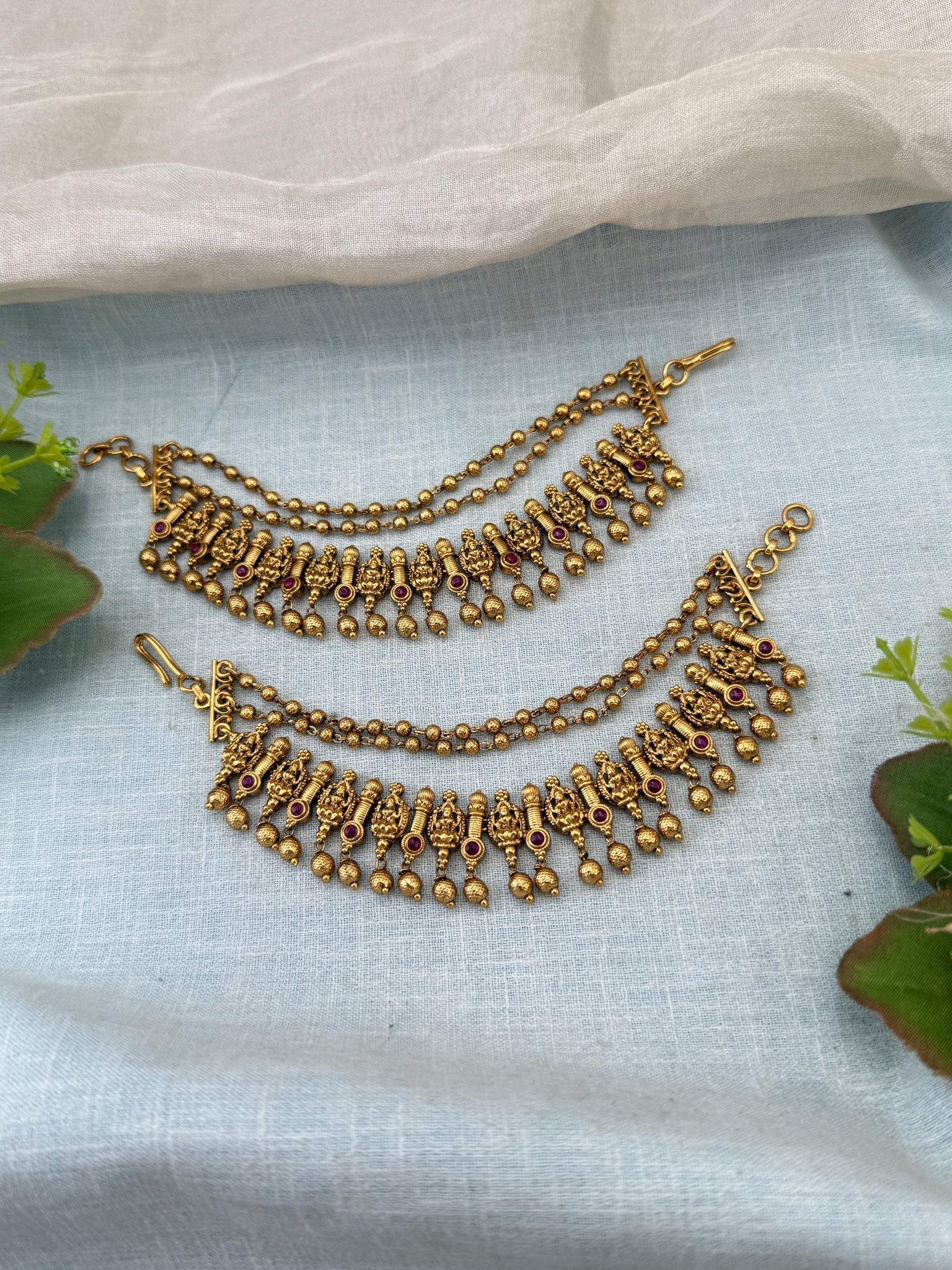 Royal Antique Maatal Earchain 533 - Mahilas