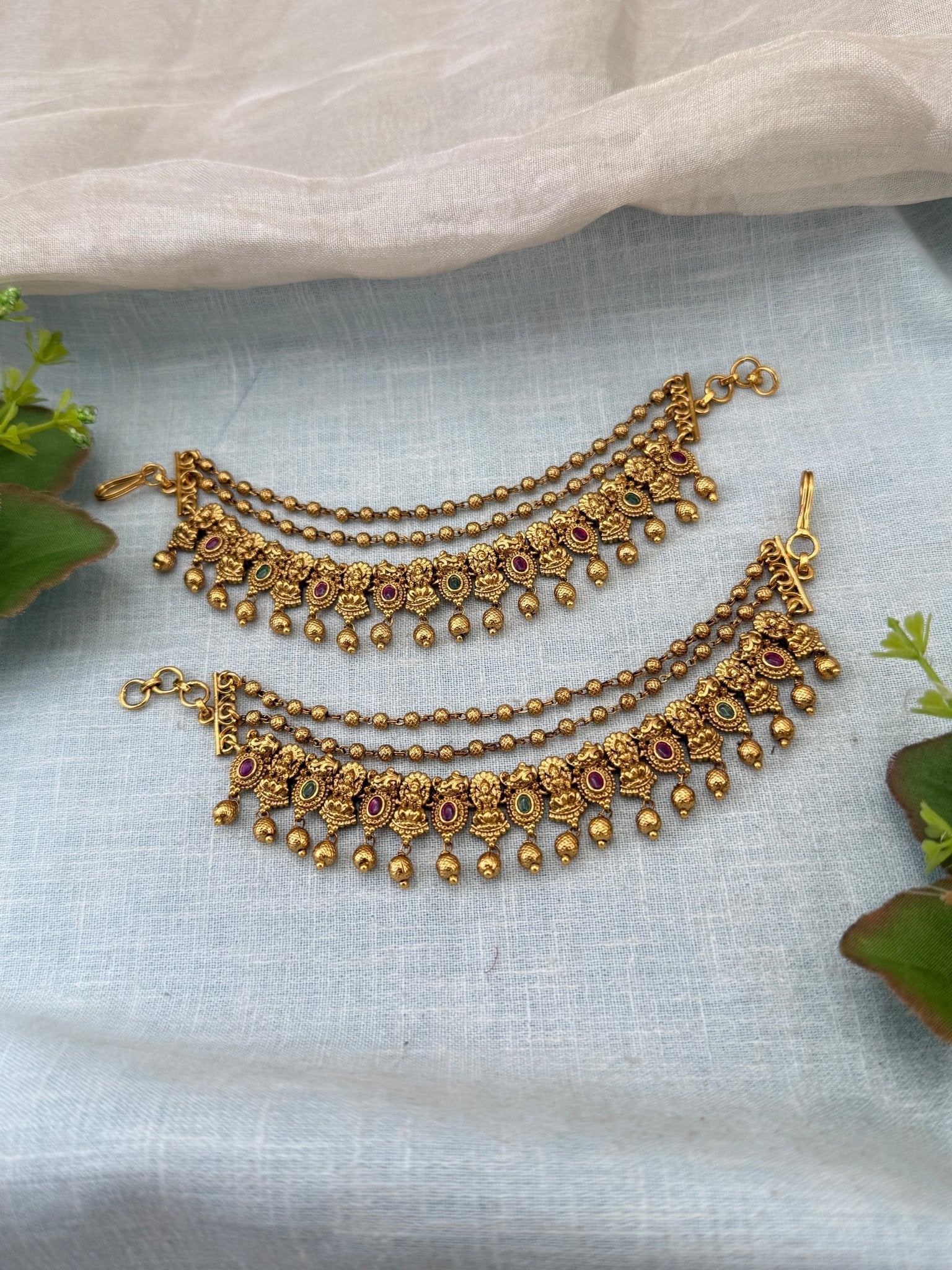 Royal Antique Maatal Earchain 535 - Mahilas