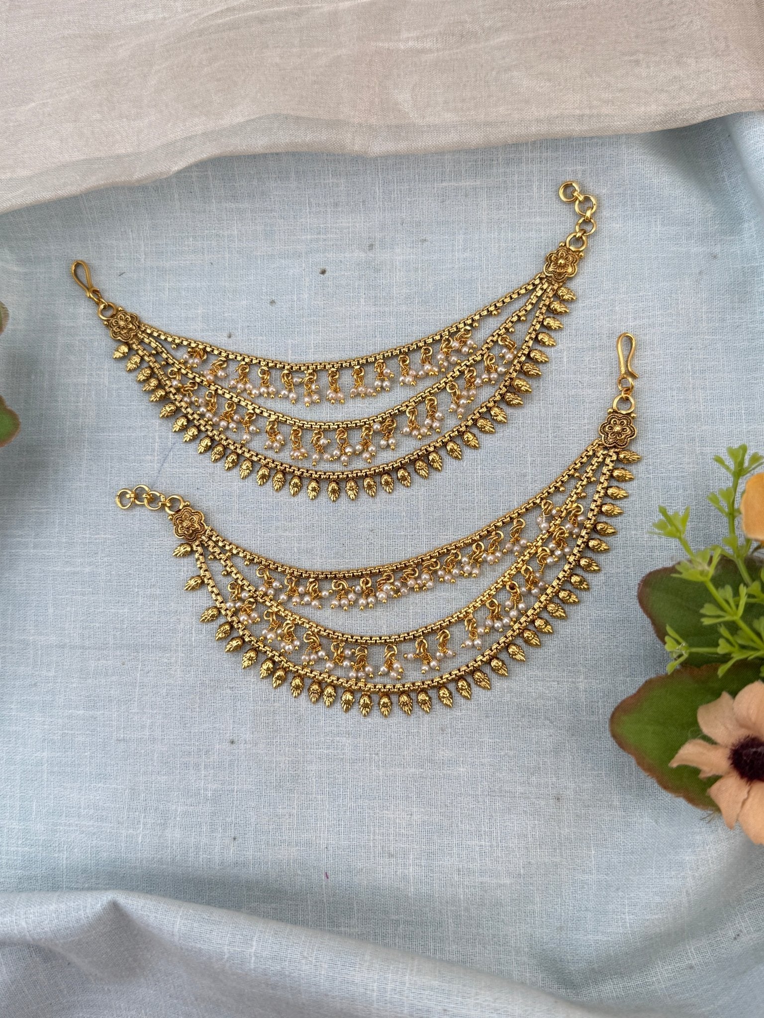 Royal Antique Maatal Earchain 542 - Mahilas