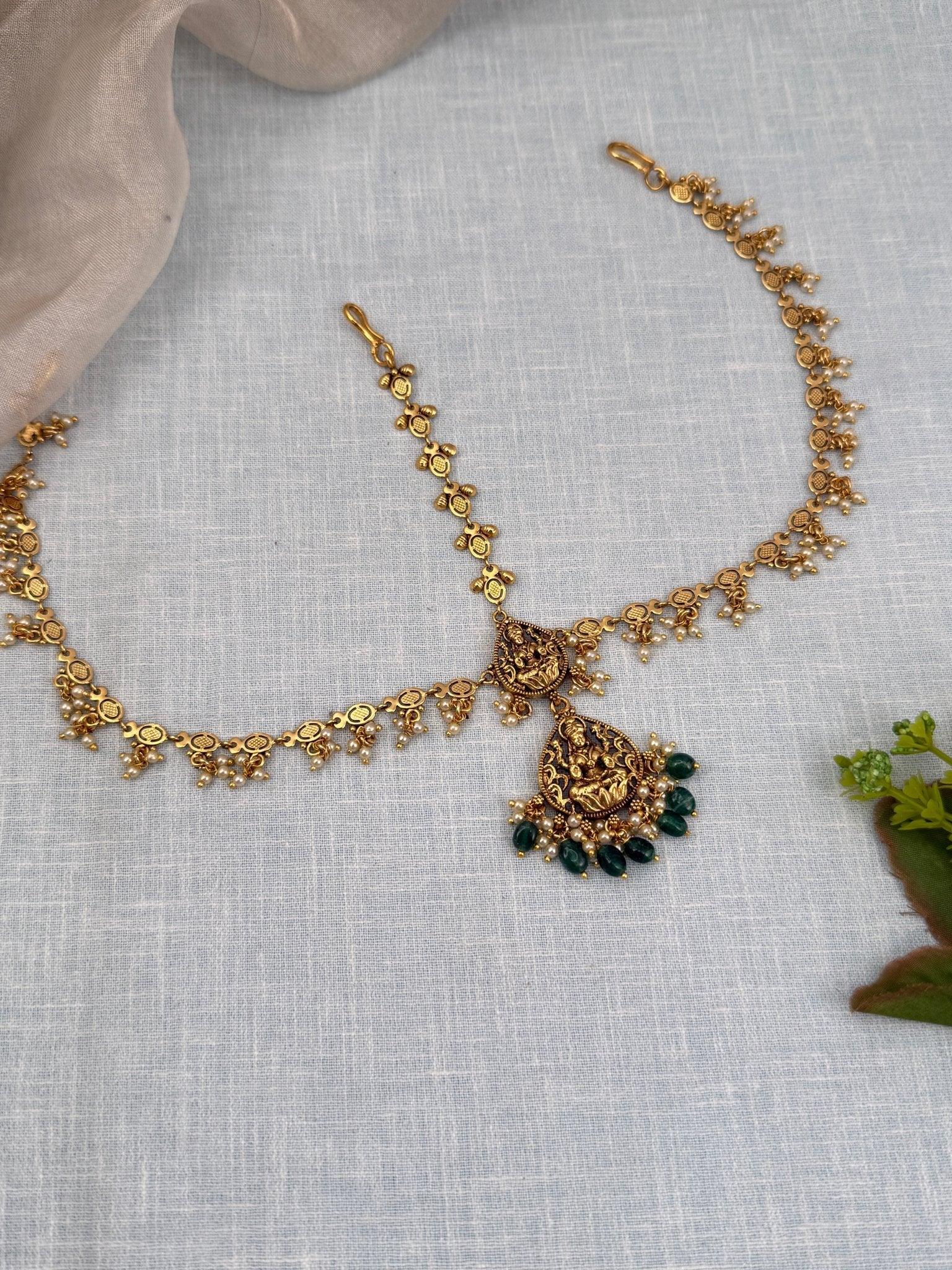 Royal Antique Mathapati Maang Tikka 4361 - Mahilas