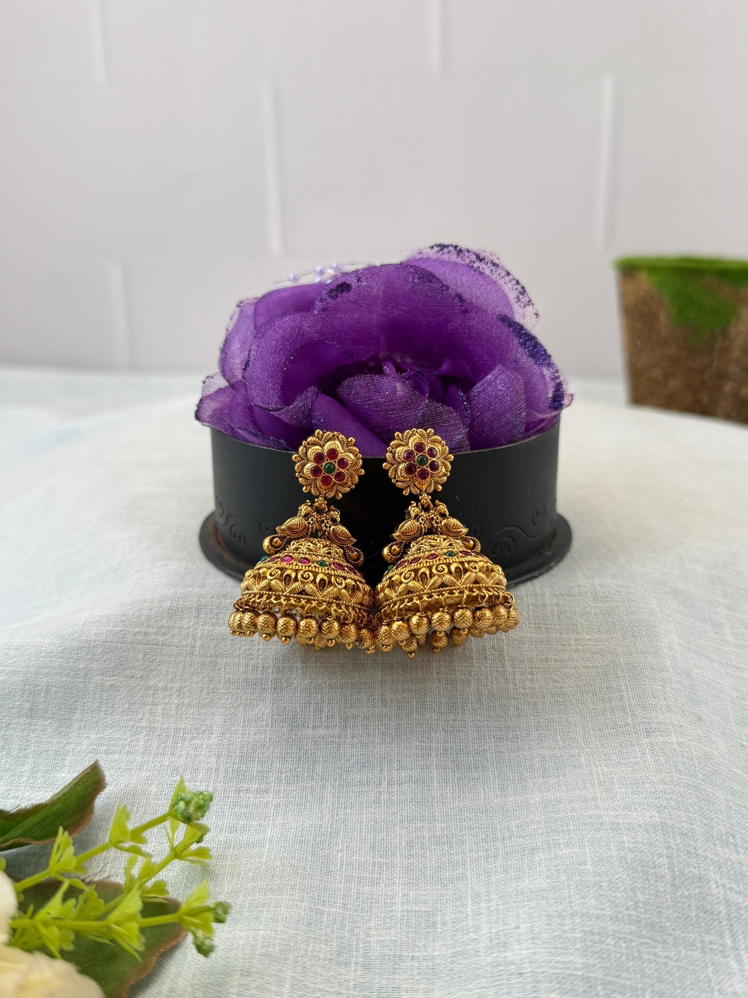 Royal Antique Peacock Earrings 1149 - Mahilas