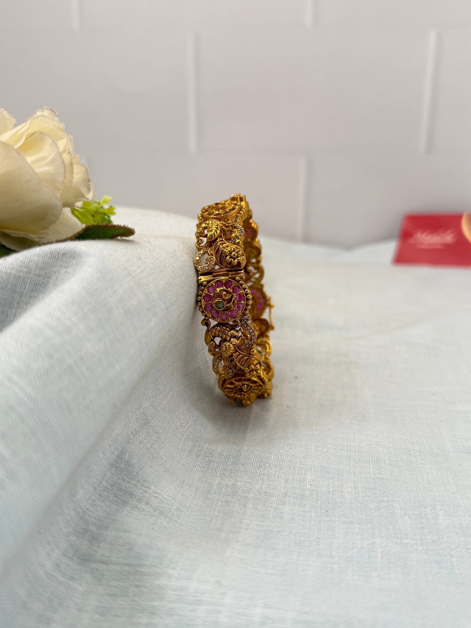 Royal Antique Peacock Kada Bangle 7129 - Mahilas
