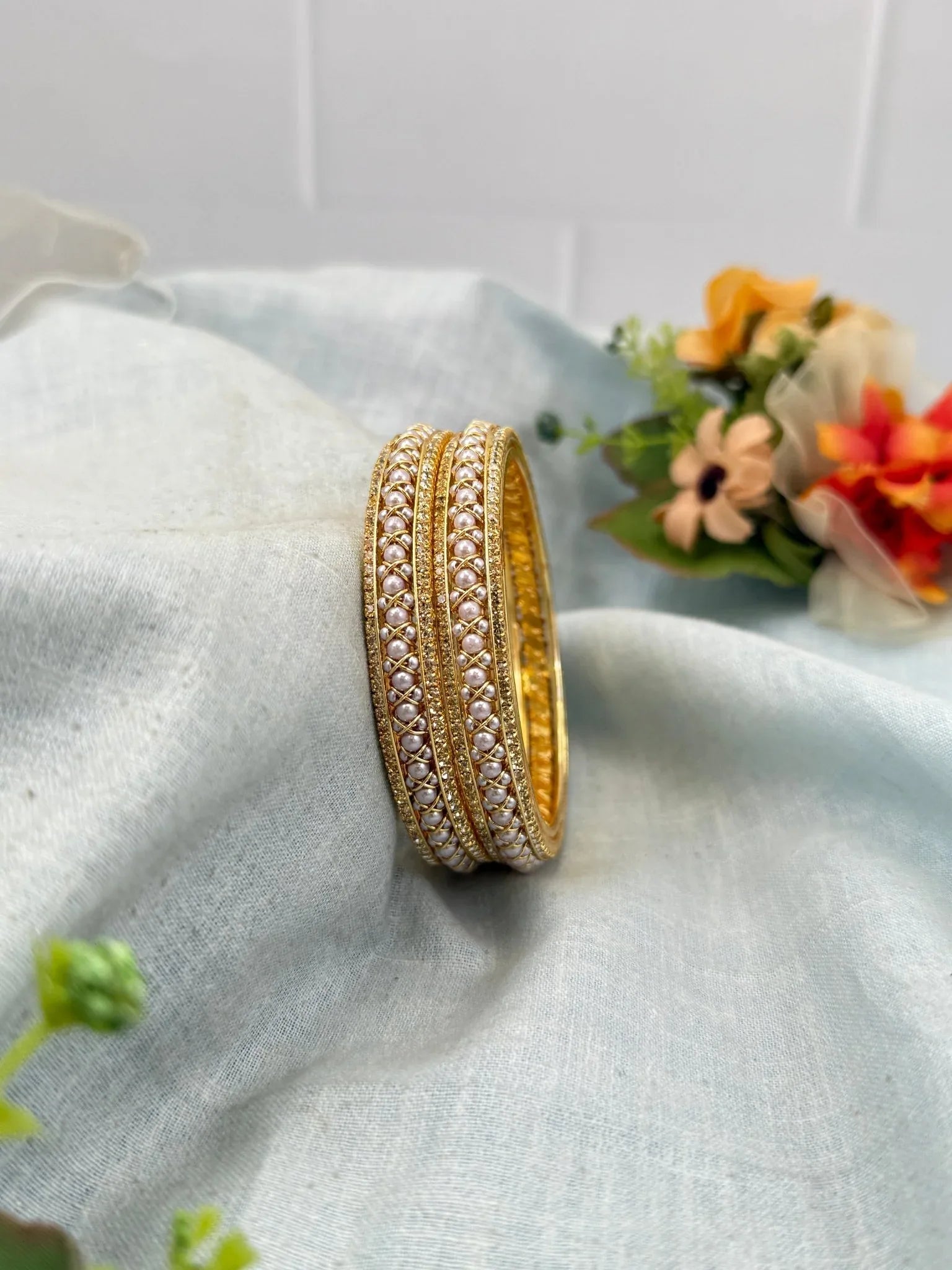 Royal Antique Pearl Bangles 7067 - Mahilas