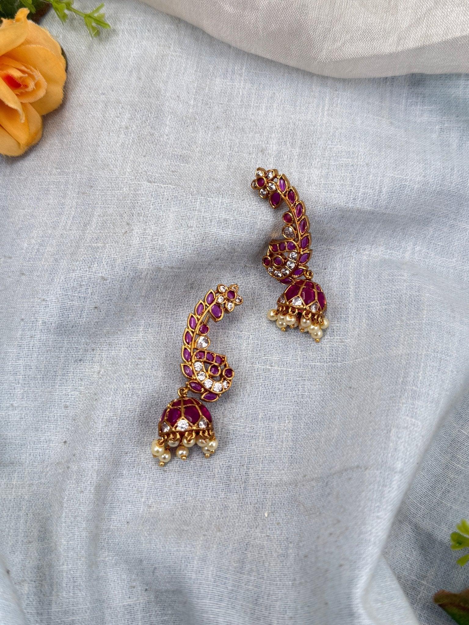 Royal Antique Semi Earcuff Earrings 0745 - Mahilas