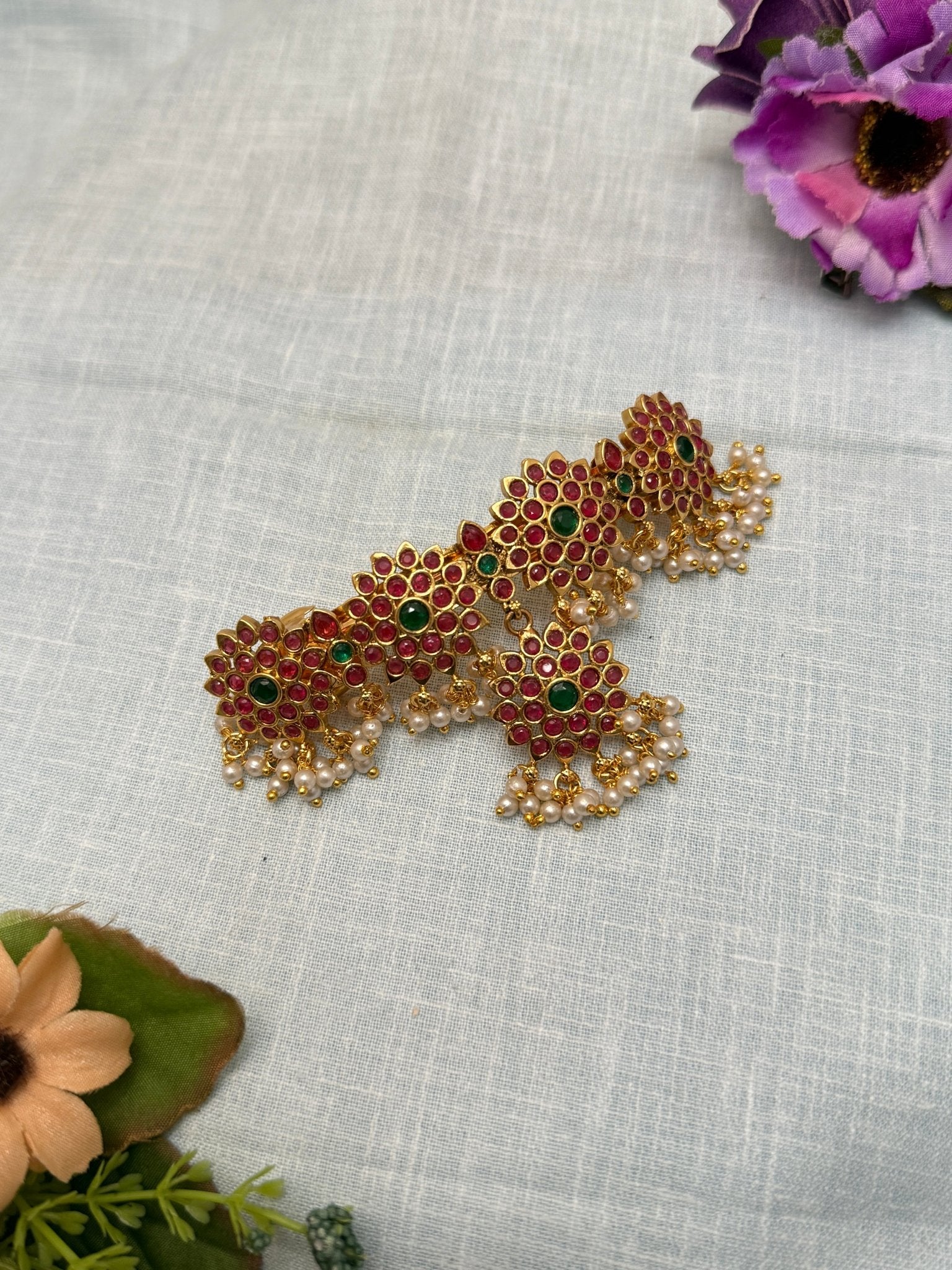 Royal Antique Stone Hair Clip 123 - Mahilas