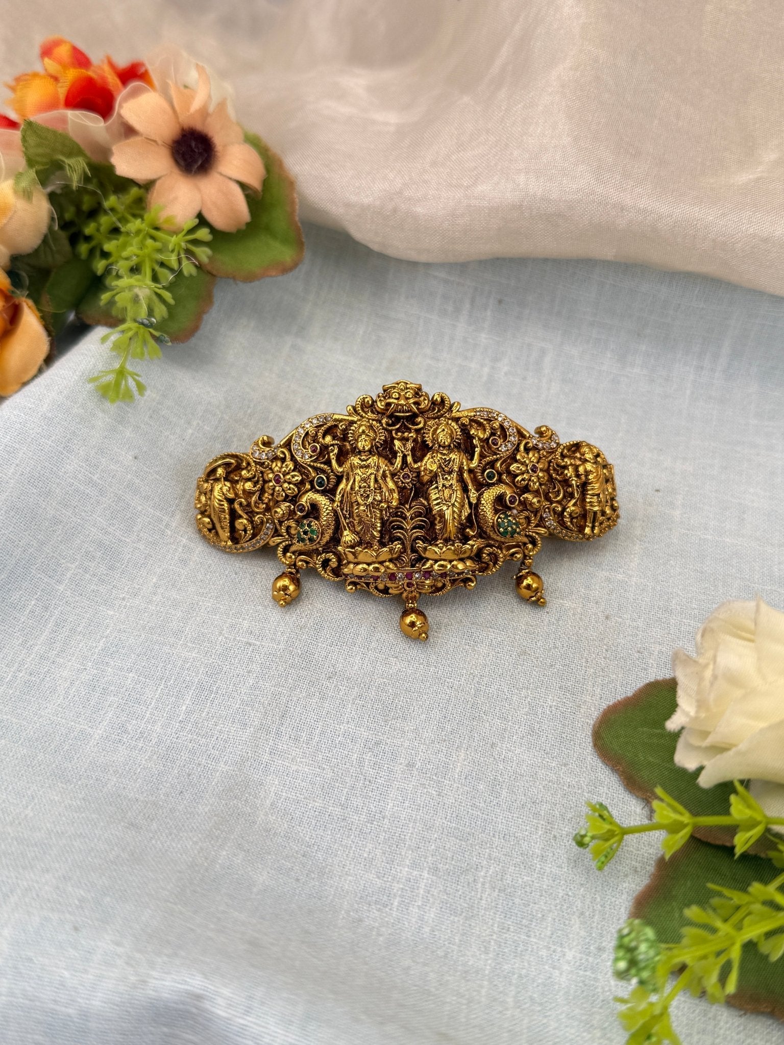 Royal Antique Stone Hair Clip 172 - Mahilas