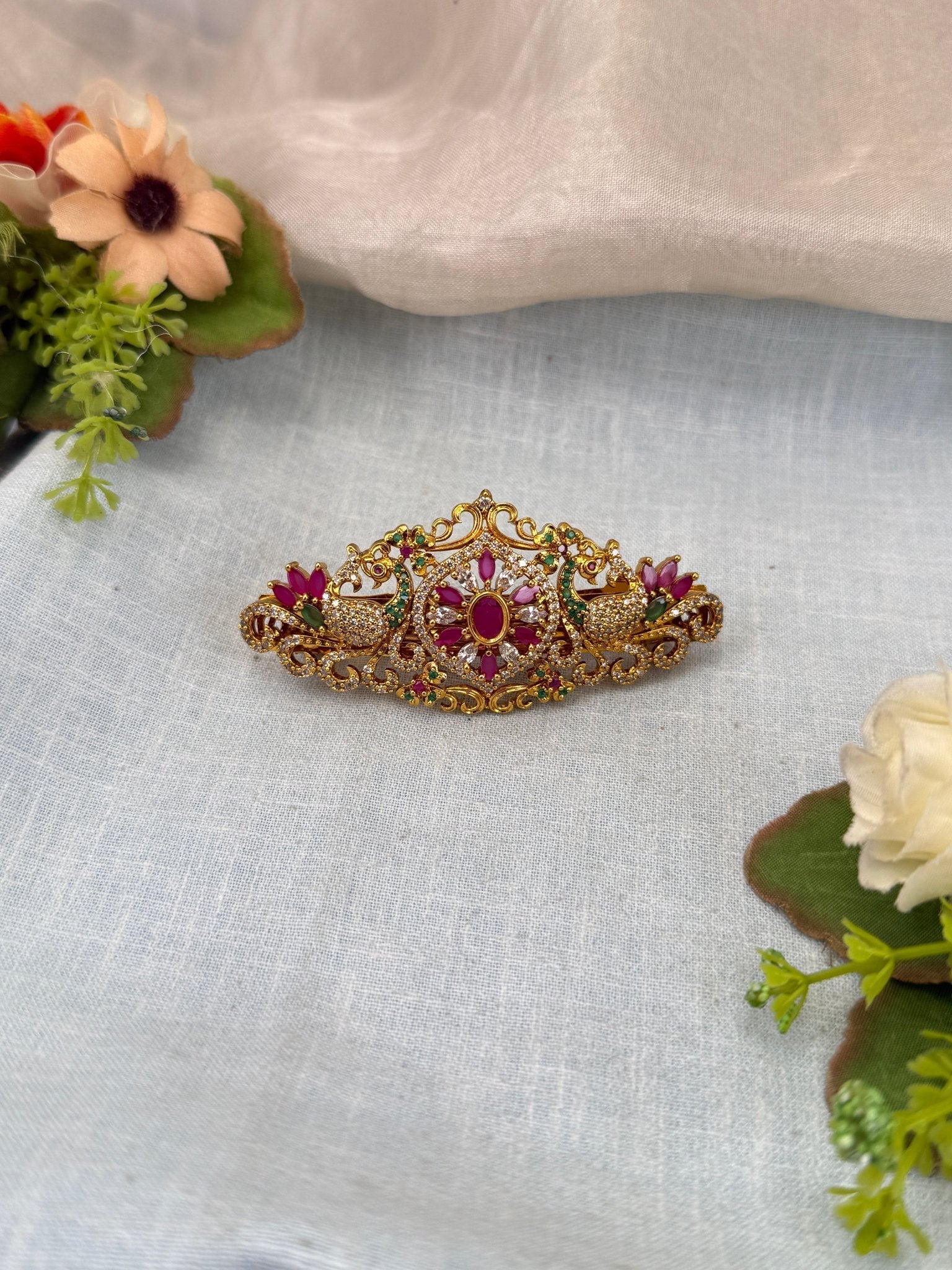 Royal Antique Stone Hair Clip 173 - Mahilas