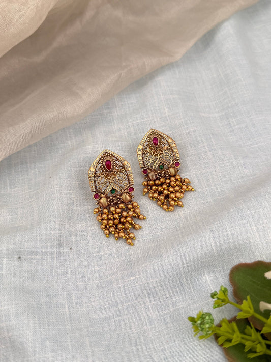 Royal Antique Stud Dangler Earrings 0466 - Mahilas