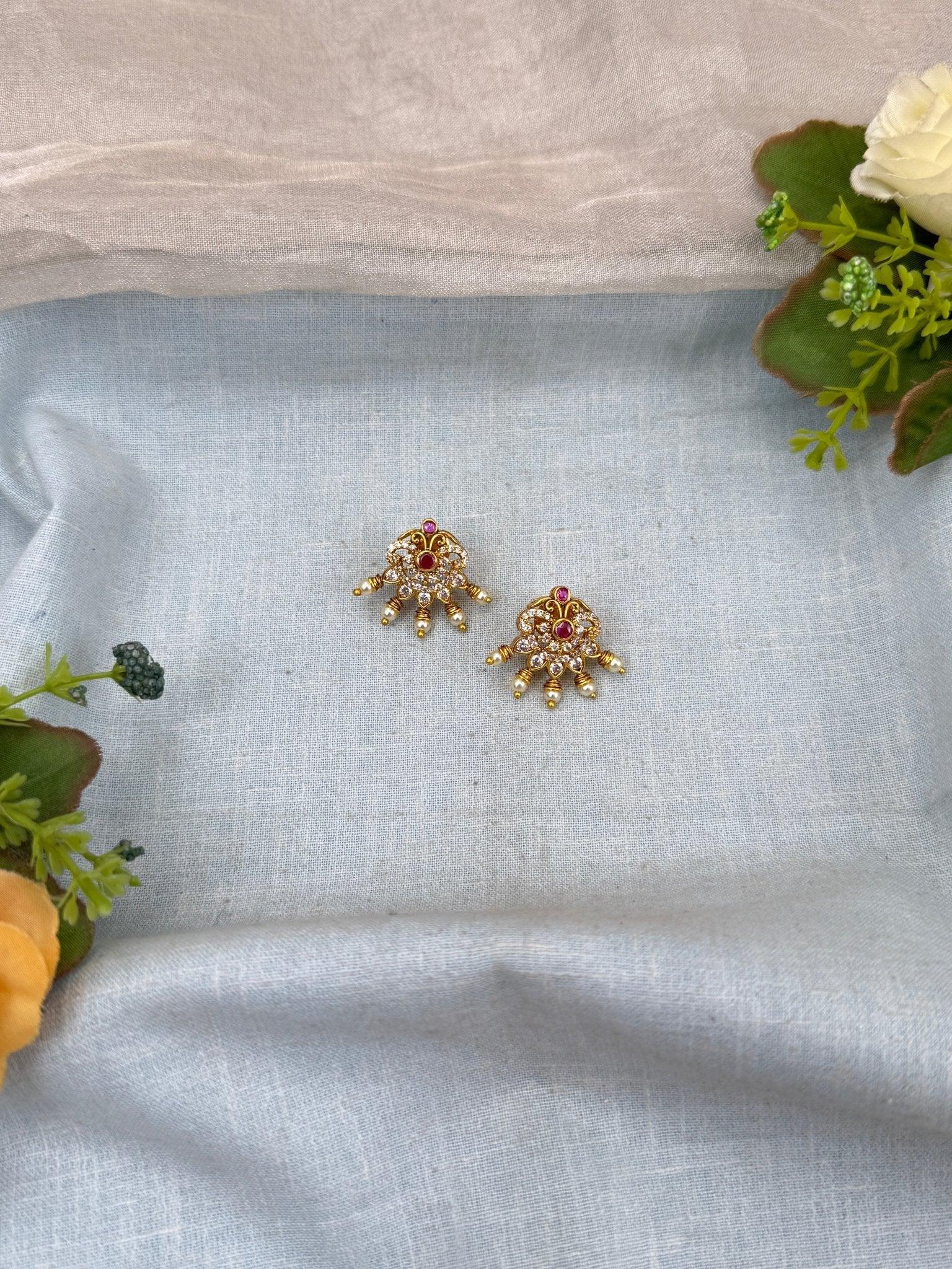 Royal Antique Stud Earrings 0694 - Mahilas