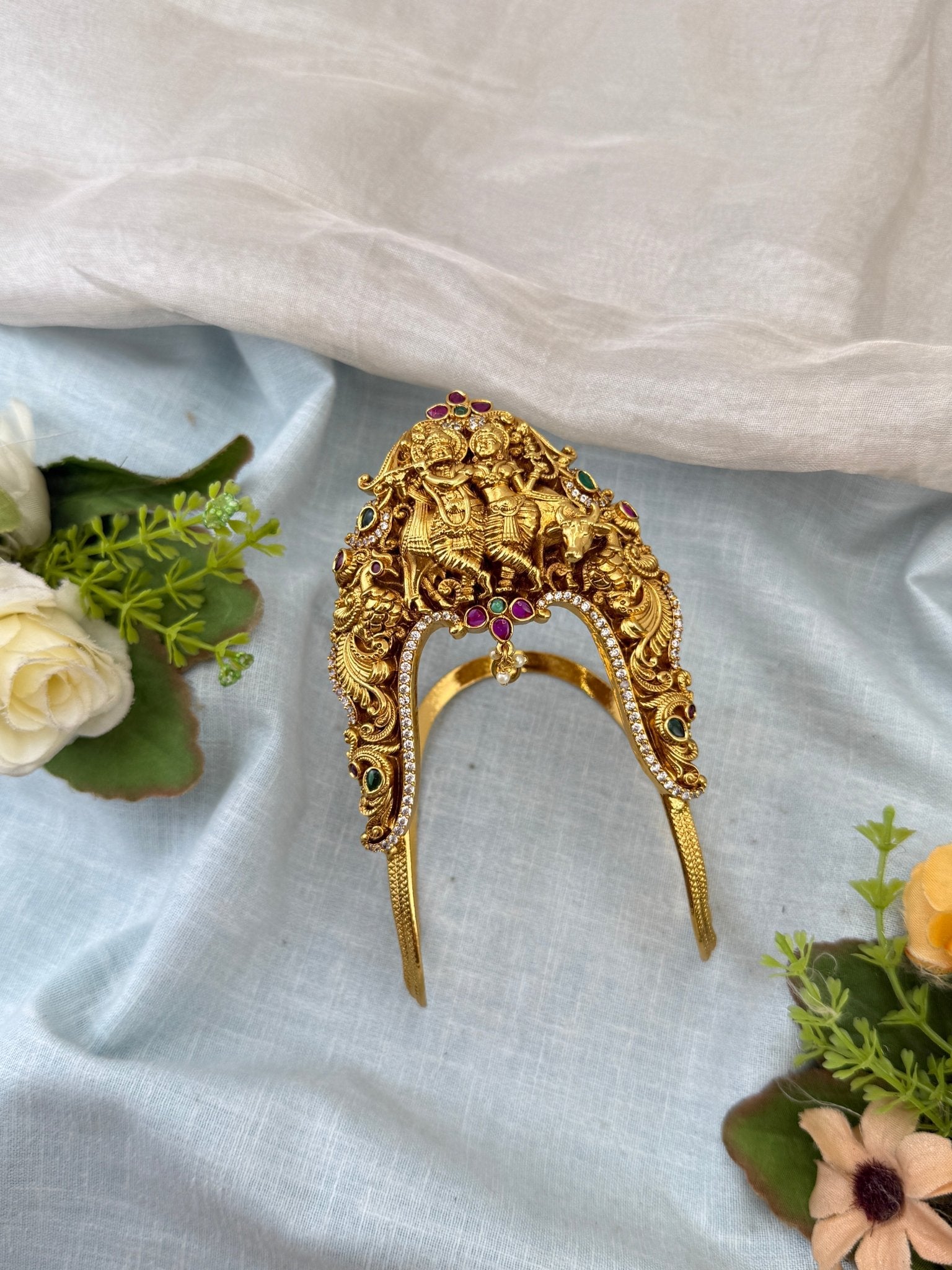Royal Antique Vanki Radha Krishna Bajubandh 4170 - Mahilas