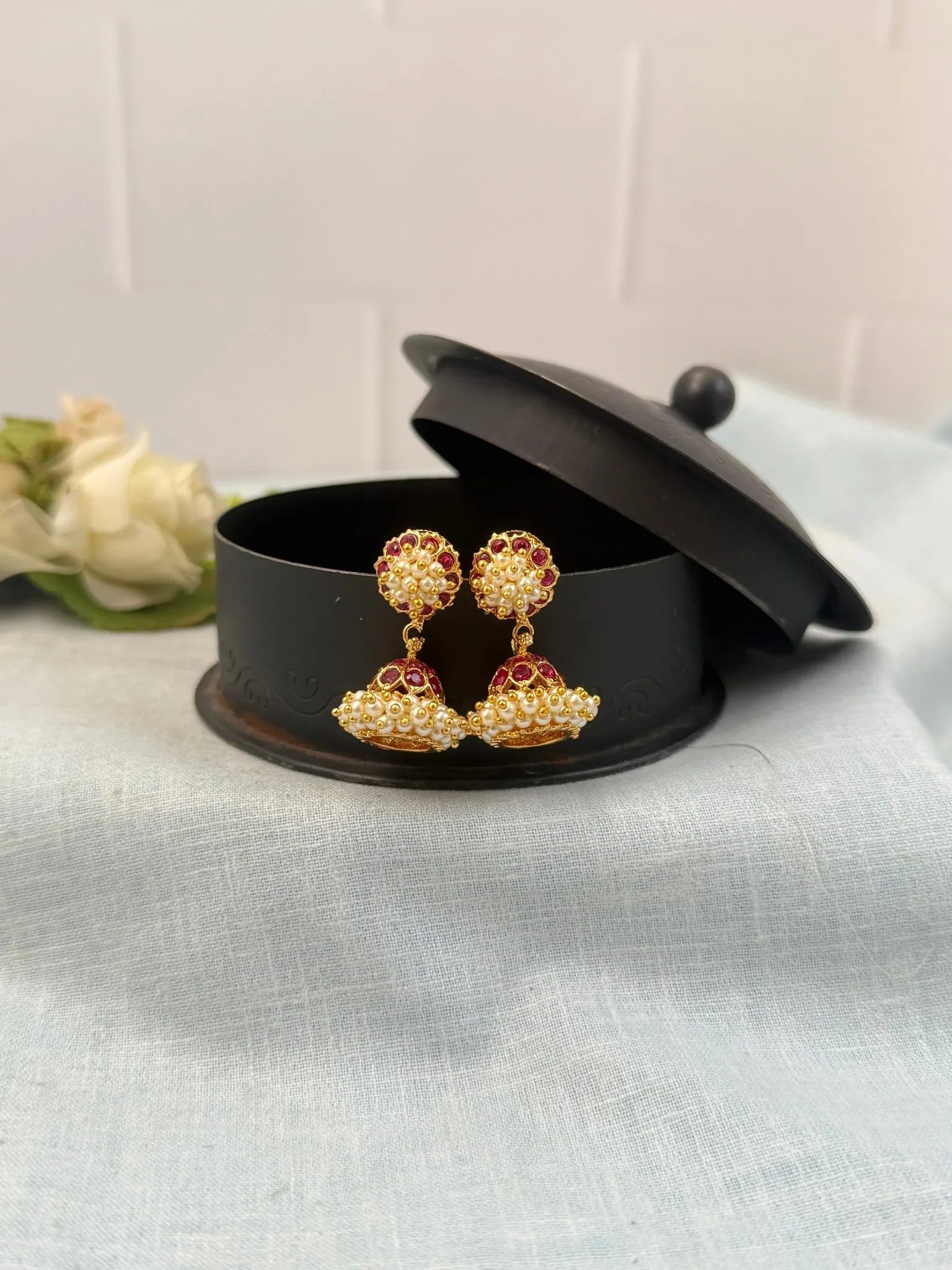 Royal Bellimoda Jhumka Stud Detachable Earrings 0630 - Mahilas