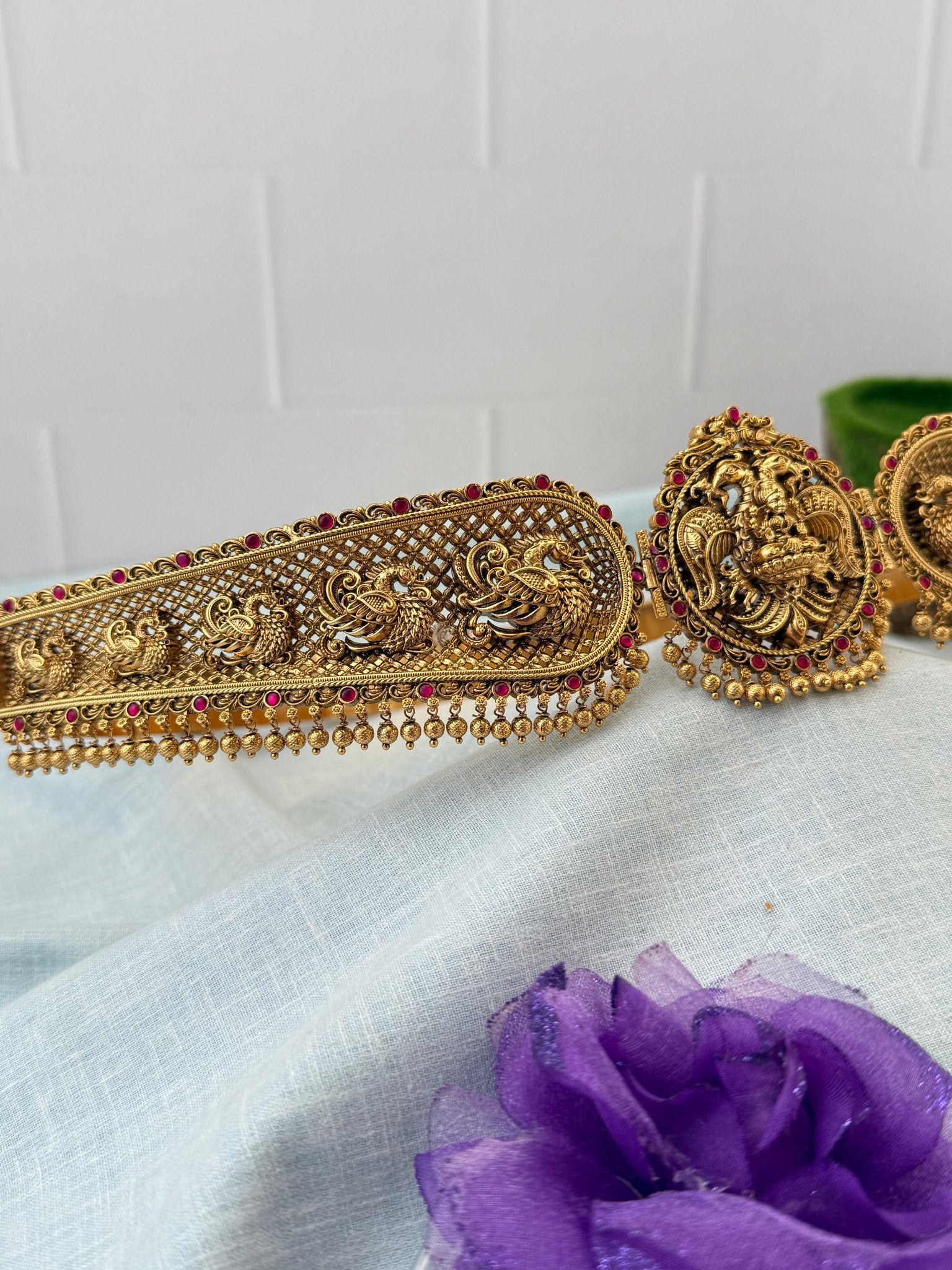 Royal Gandaberunda Peacock Kamarbandh Vaddanam 8108 - Mahilas