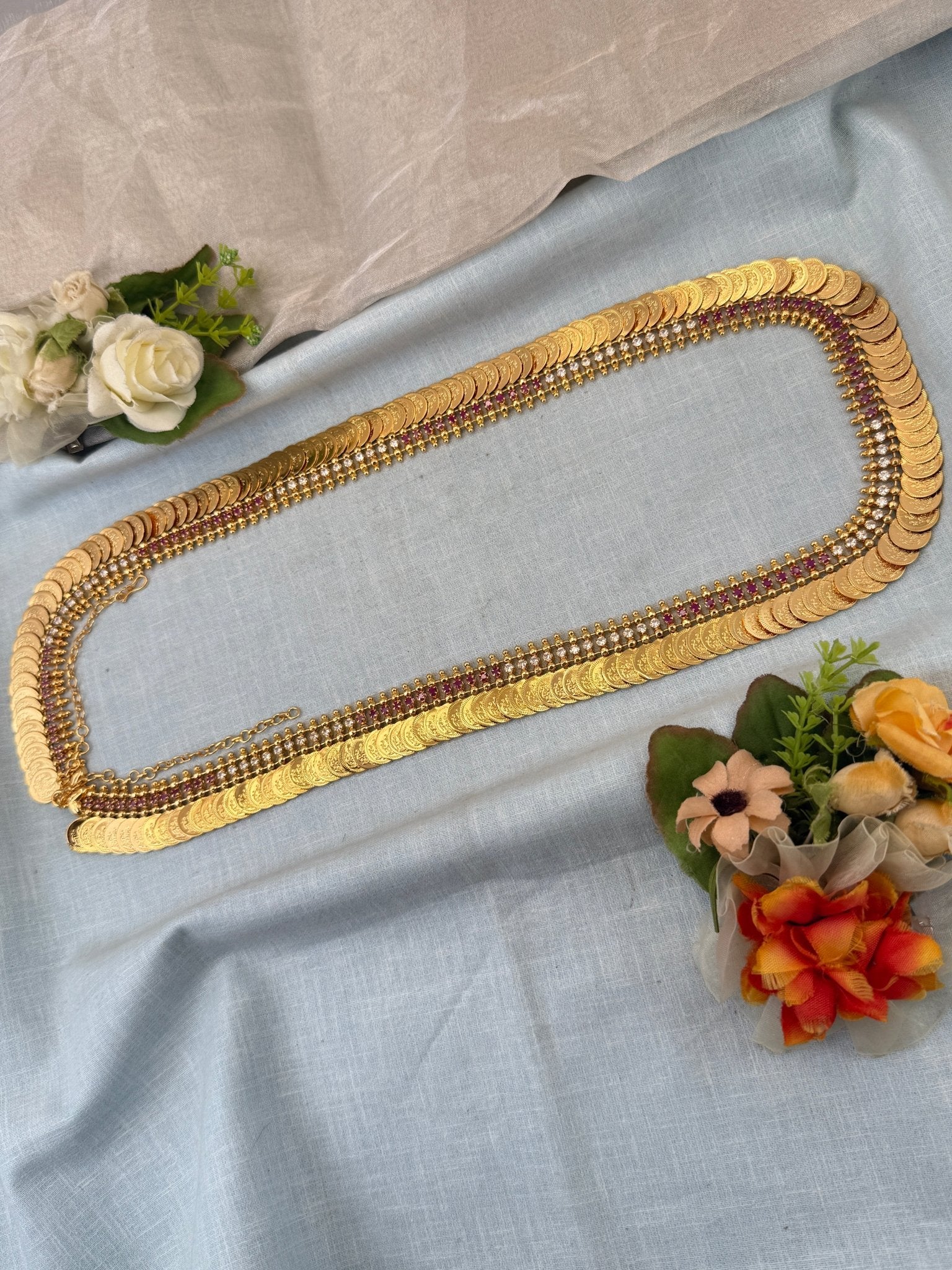 Royal Gold Like Kaasu Vaddanam Kamarbandh 8025 - Mahilas