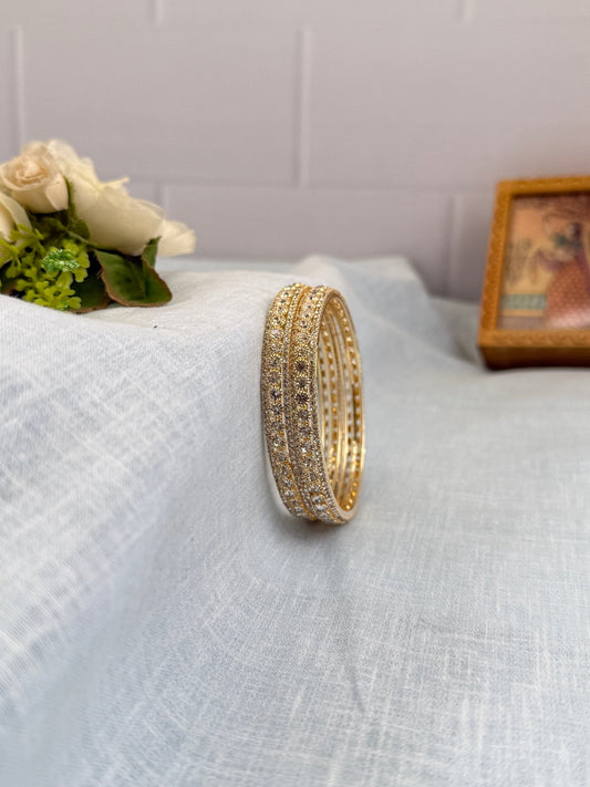 Royal Gold Stone Bangles 7001 - Mahilas