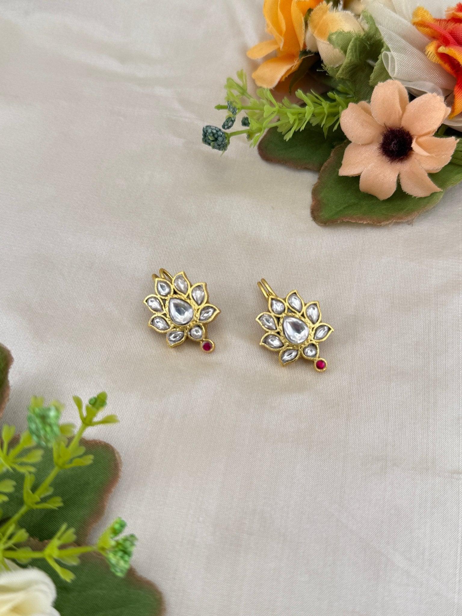 Royal Jadau Kundan Bugadi Earcuff 1229 - Mahilas