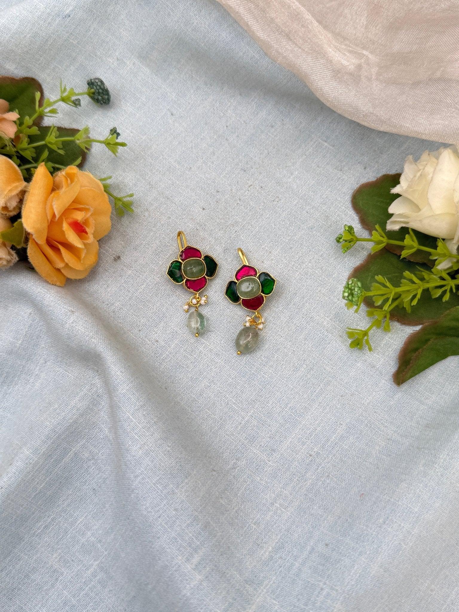 Royal Jadau kundan Bugadi Earcuff Earrings 0548 - Mahilas