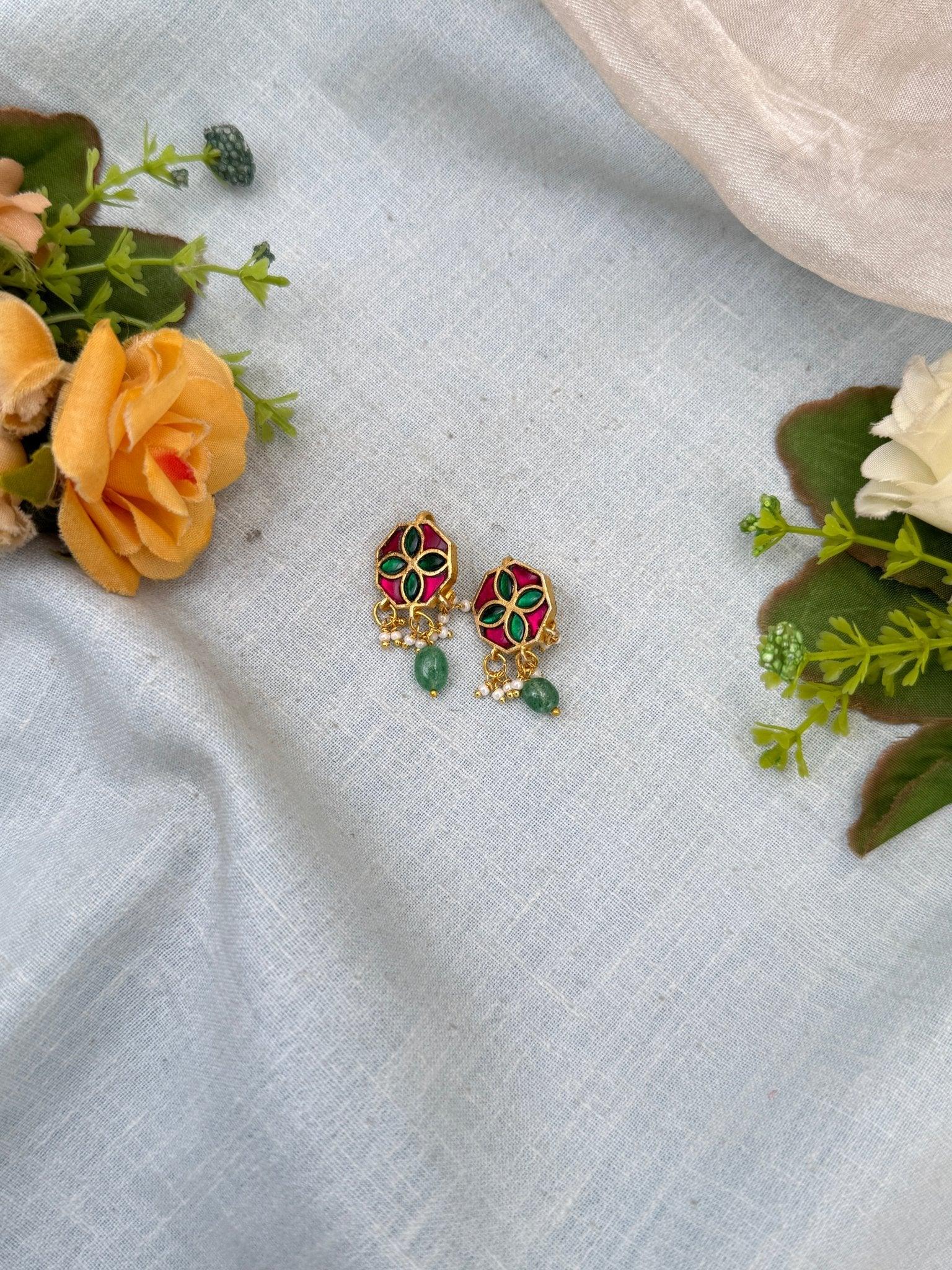 Royal Jadau kundan Bugadi Earcuff Earrings 0551 - Mahilas