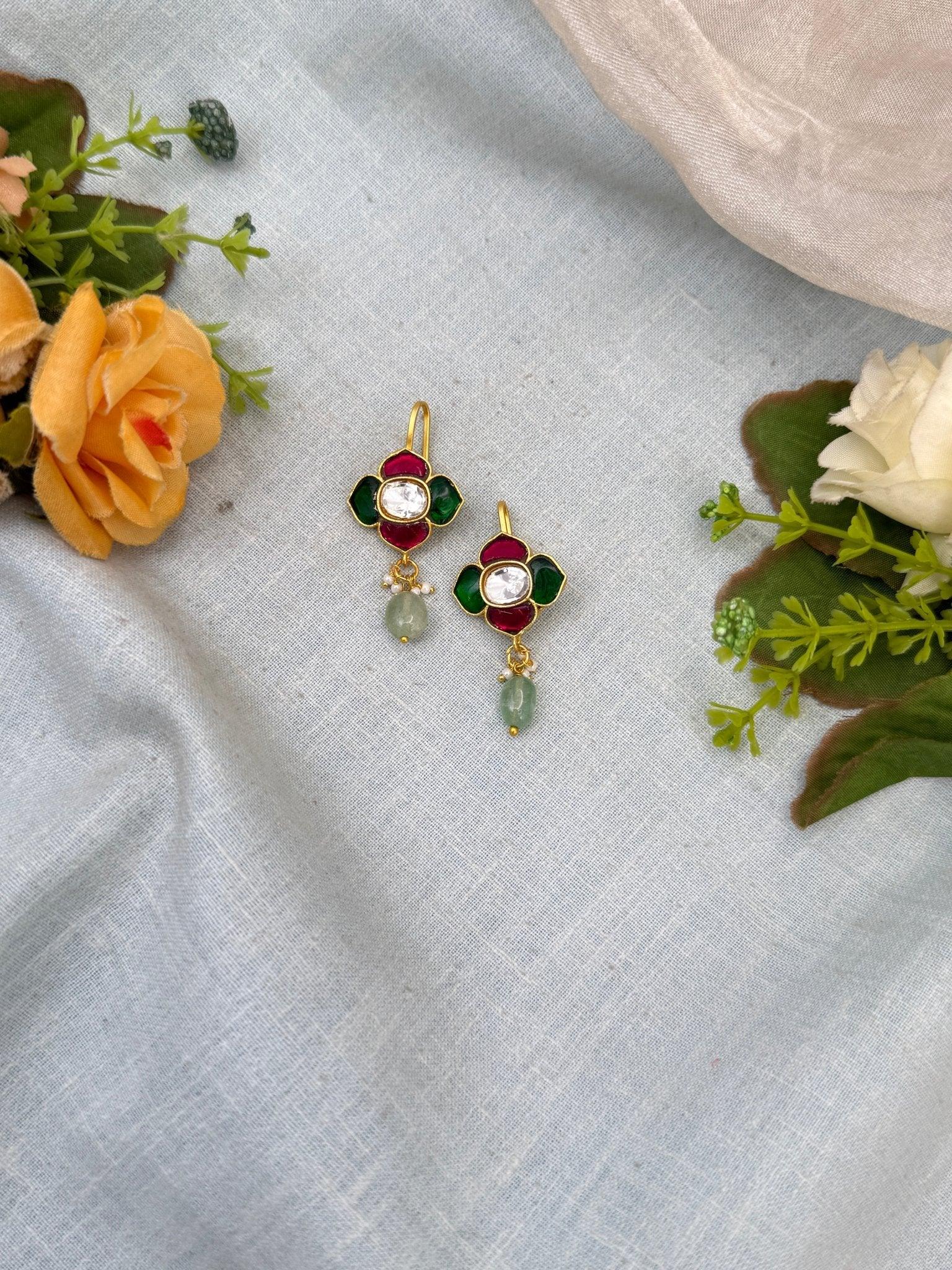 Royal Jadau kundan Bugadi Earcuff Earrings 0553 - Mahilas