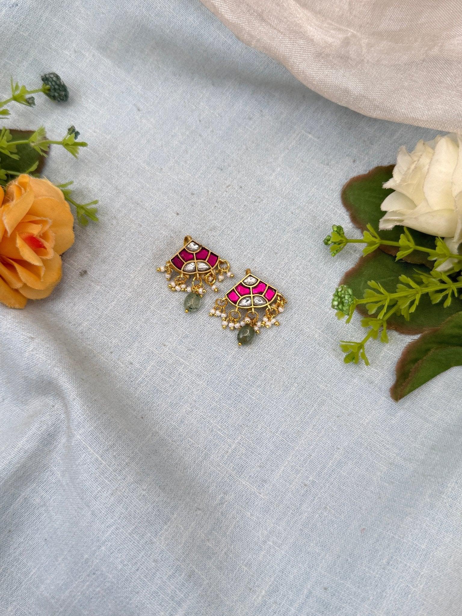 Royal Jadau kundan Bugadi Earcuff Earrings 0555 - Mahilas